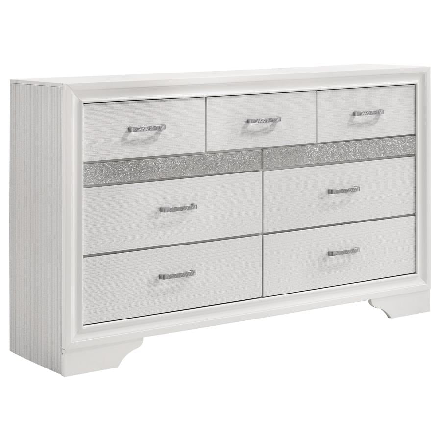 Miranda 7-Drawer Dresser White- 205113