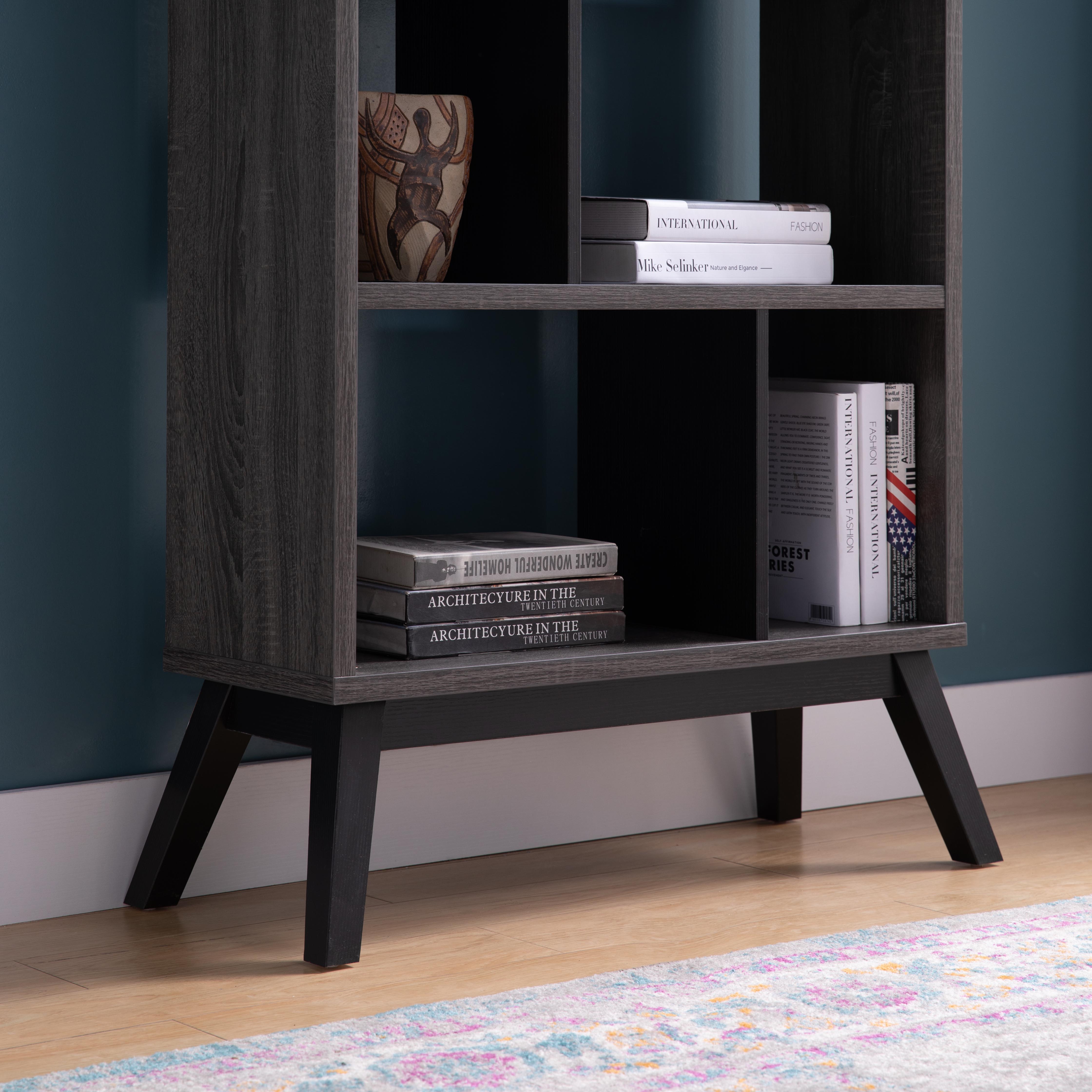 223070 | BOOKCASE - DISTRESSED GREY &amp; BLACK