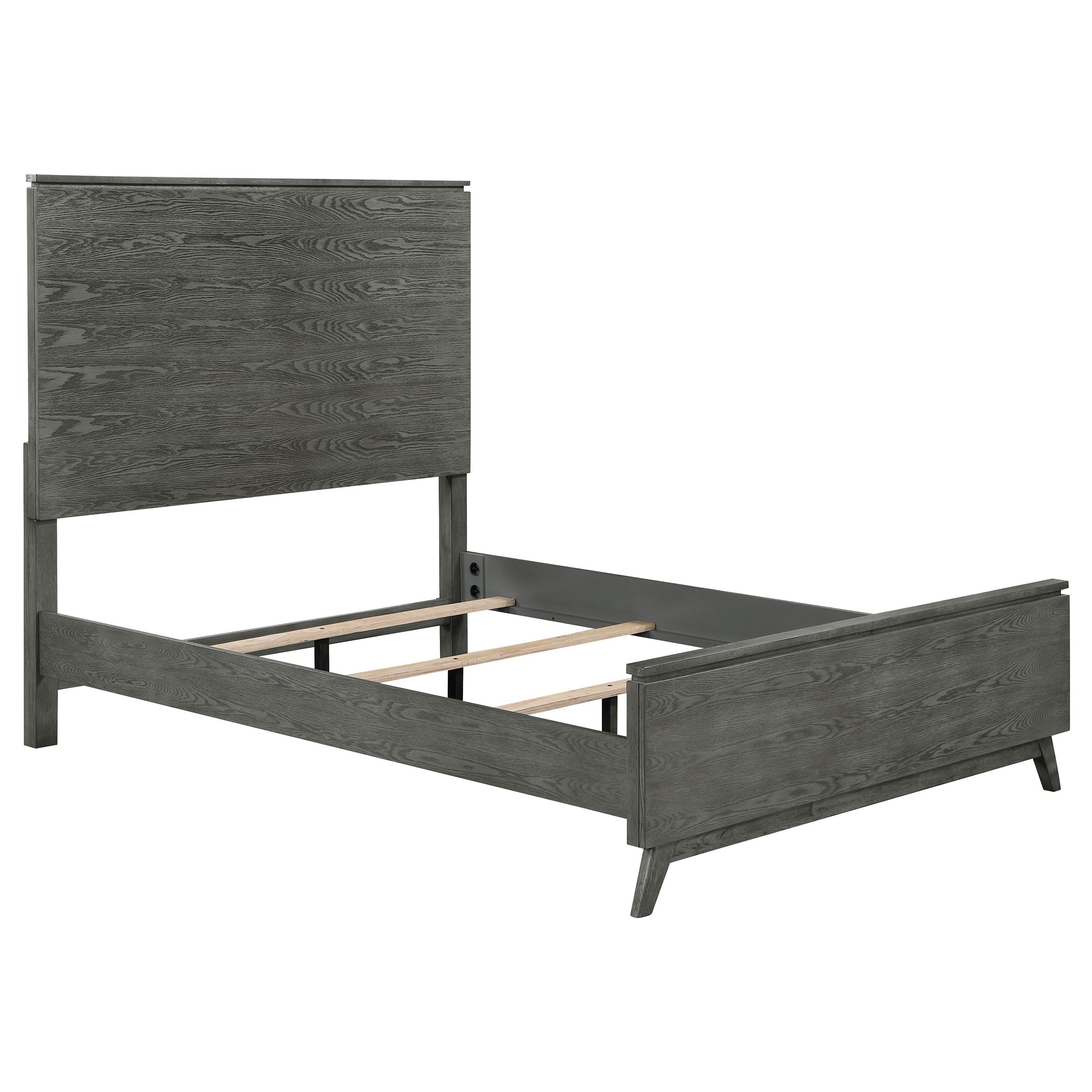 Nathan 4-Piece California King Bedroom Set Grey- 224601KW-S4