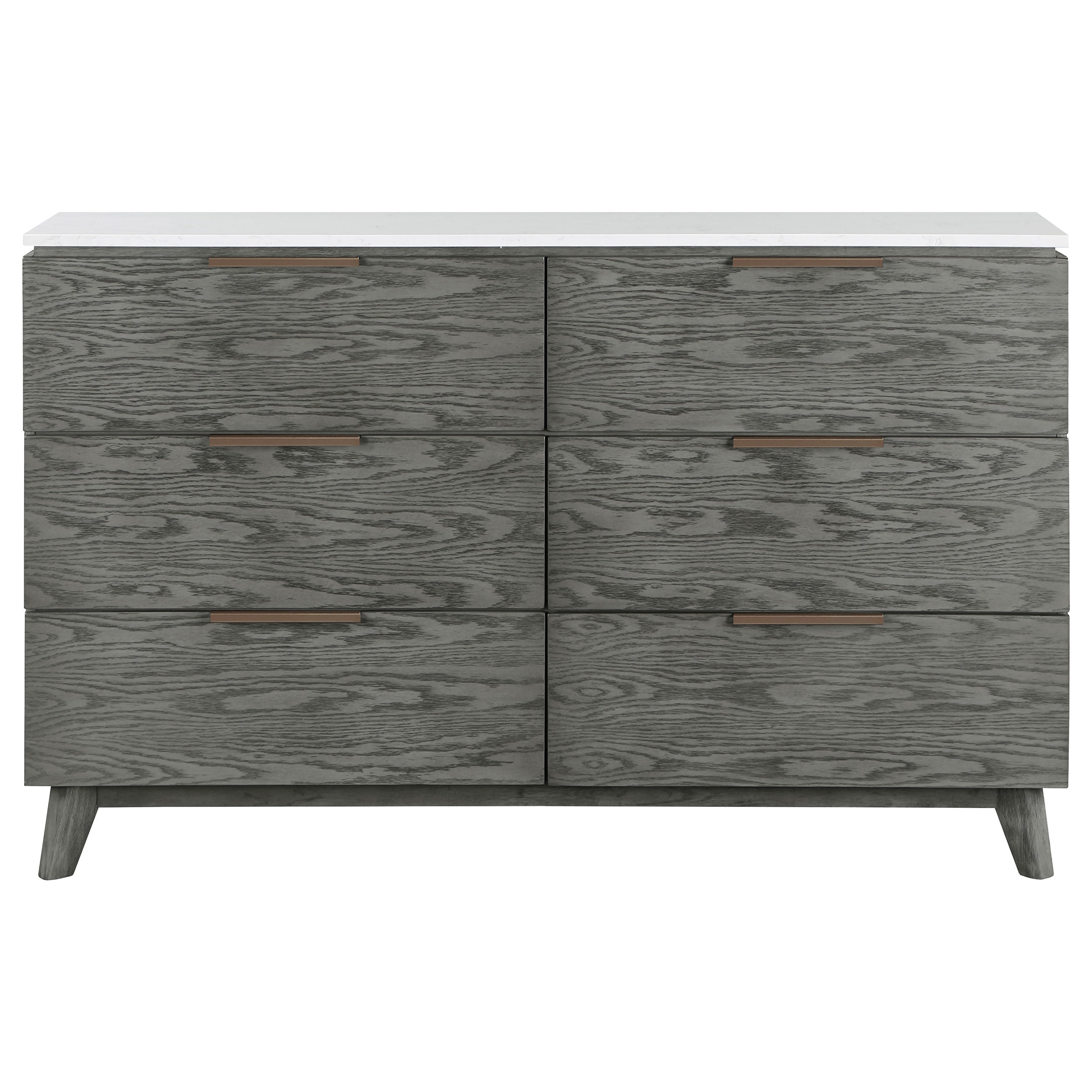 Nathan 5-Piece Bedroom Set Grey- 224601KW - S5