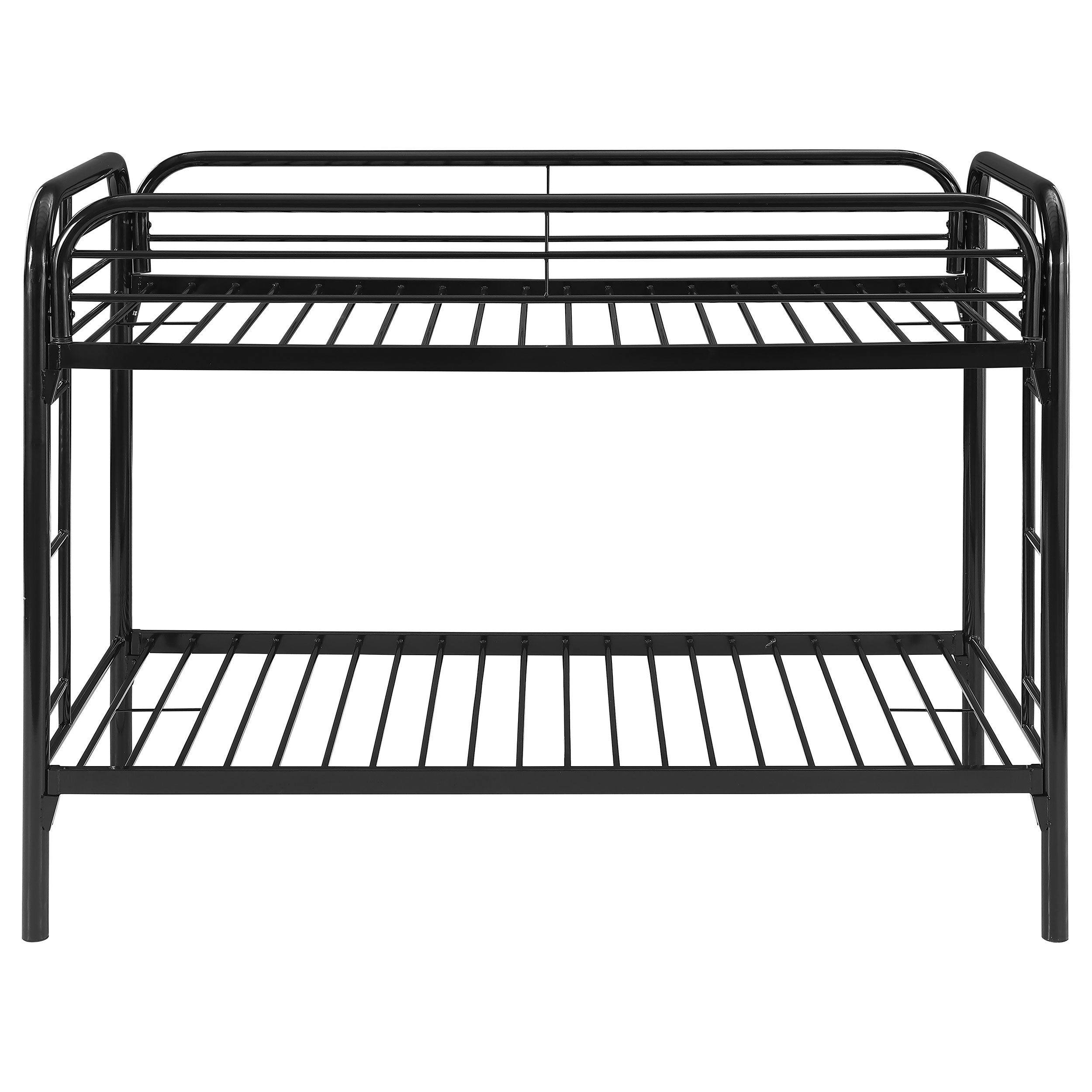 Morgan Metal Twin Over Twin Bunk Bed Black-2256K