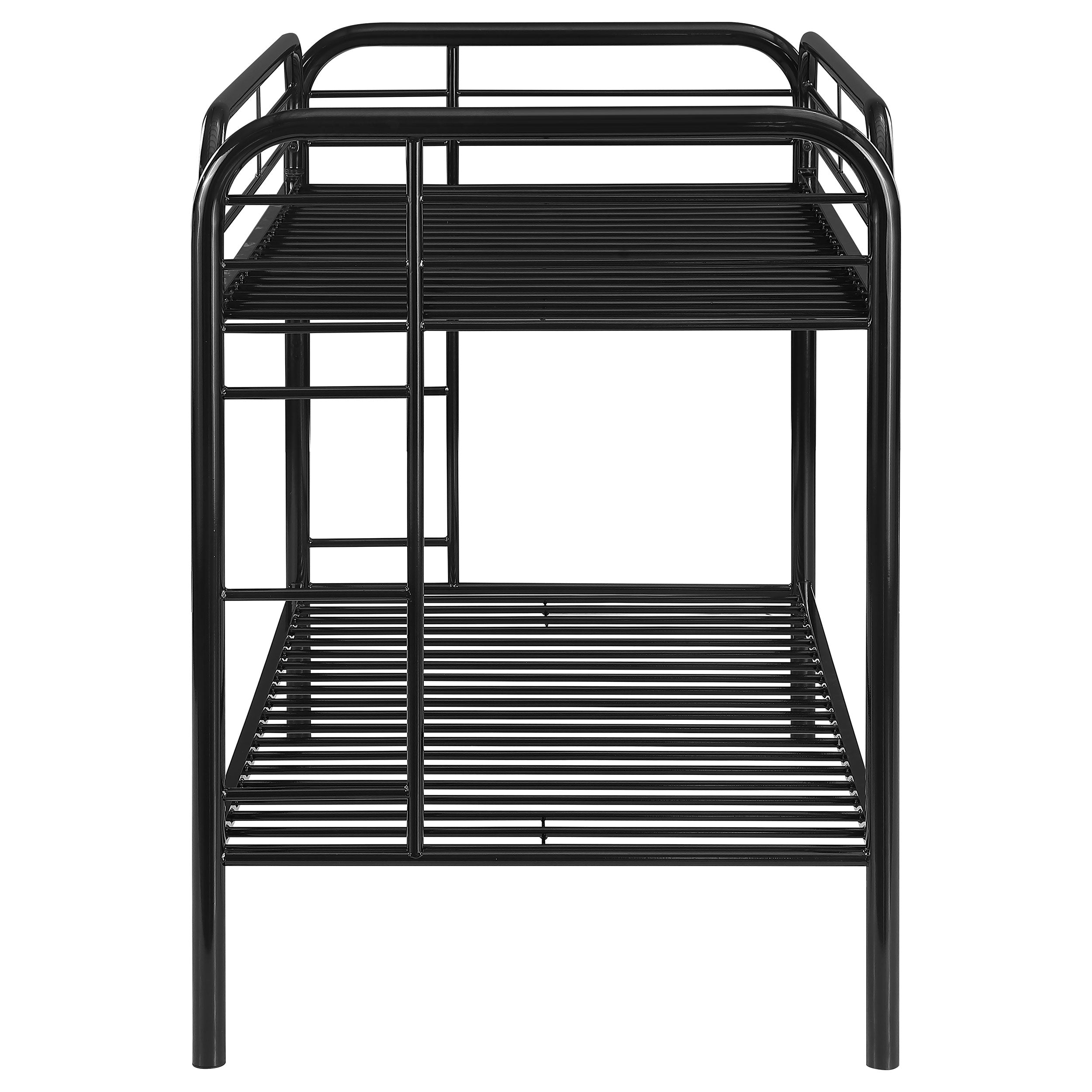 Morgan Metal Twin Over Twin Bunk Bed Black-2256K