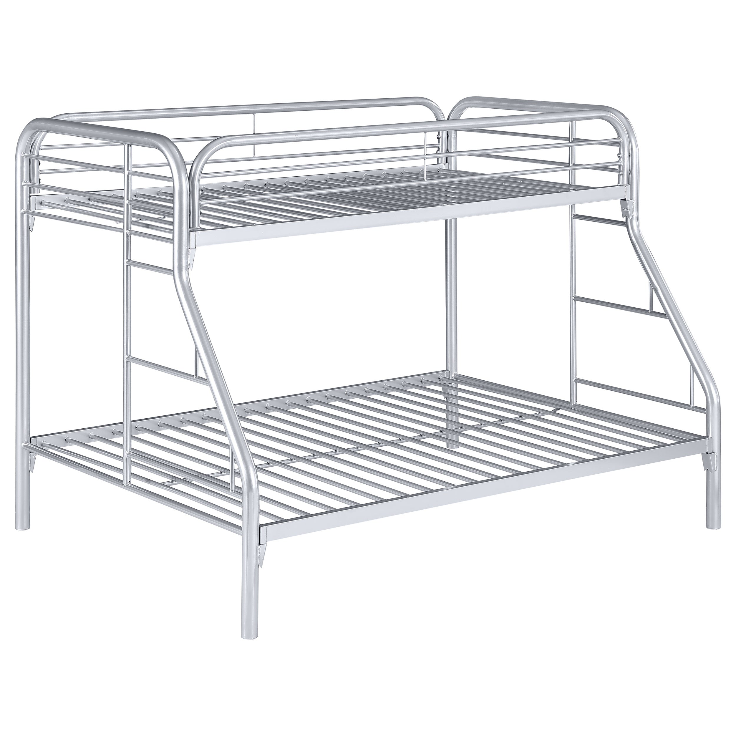 Morgan Metal Twin Over Full Bunk Bed Silver-2258V