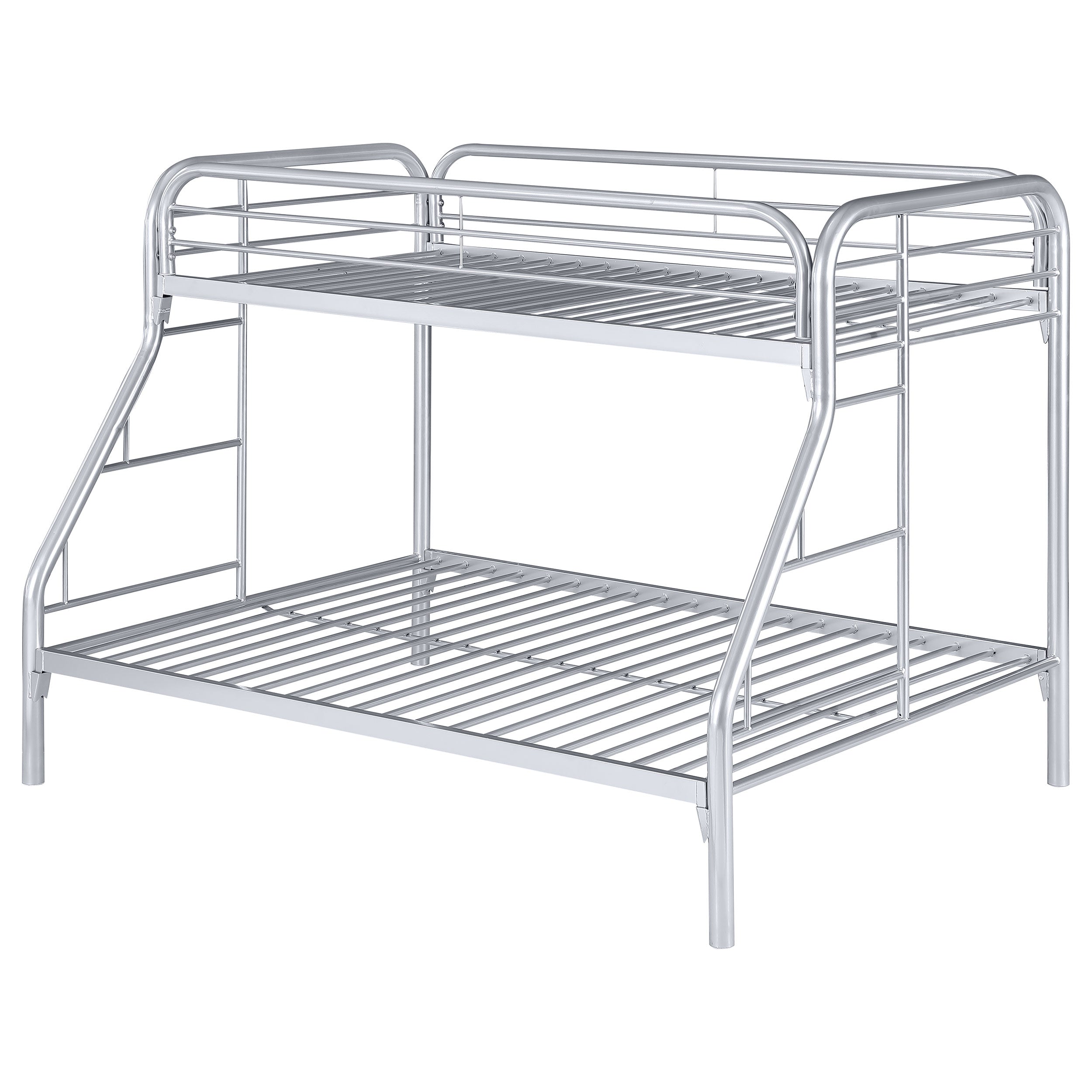 Morgan Metal Twin Over Full Bunk Bed Silver-2258V