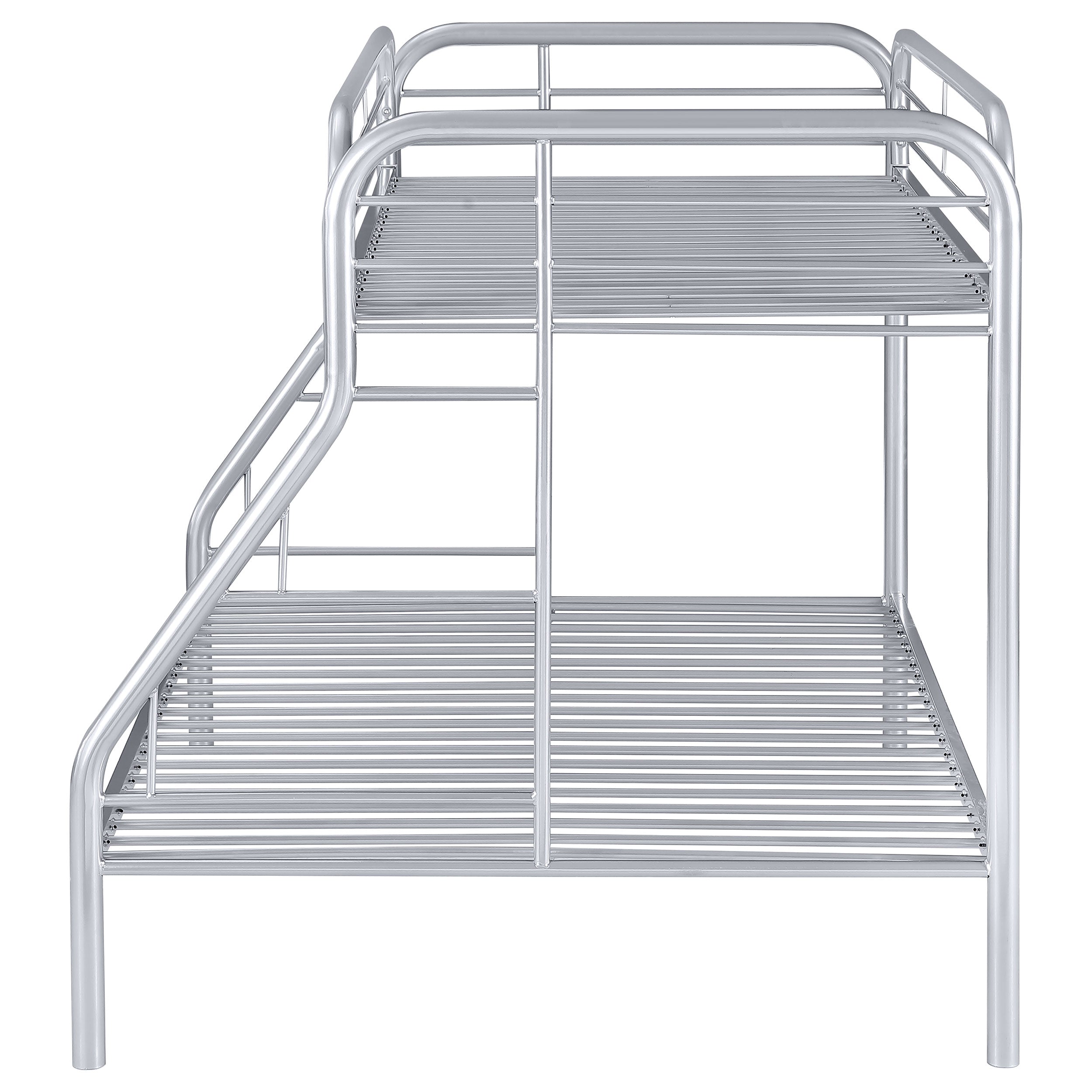 Morgan Metal Twin Over Full Bunk Bed Silver-2258V