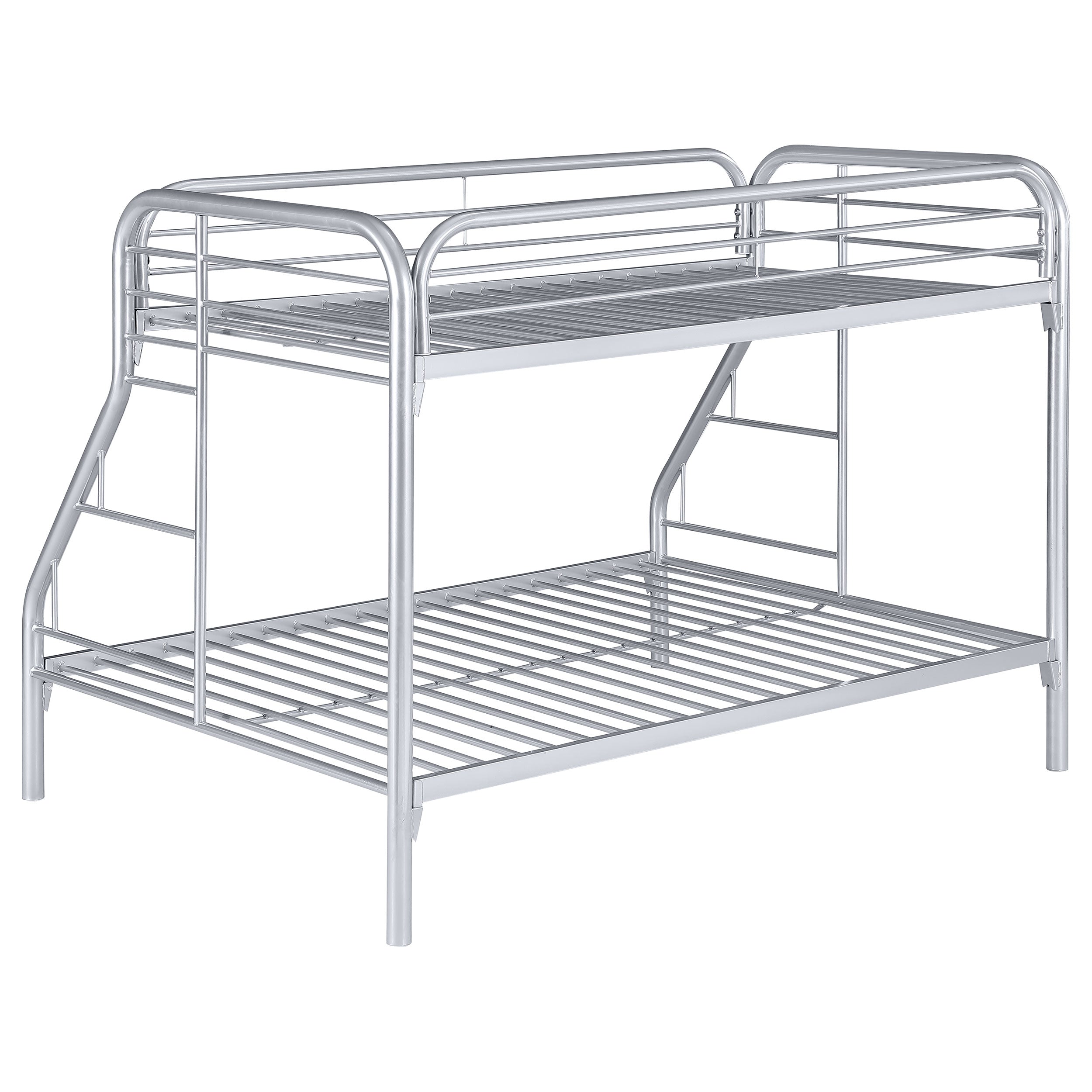 Morgan Metal Twin Over Full Bunk Bed Silver-2258V