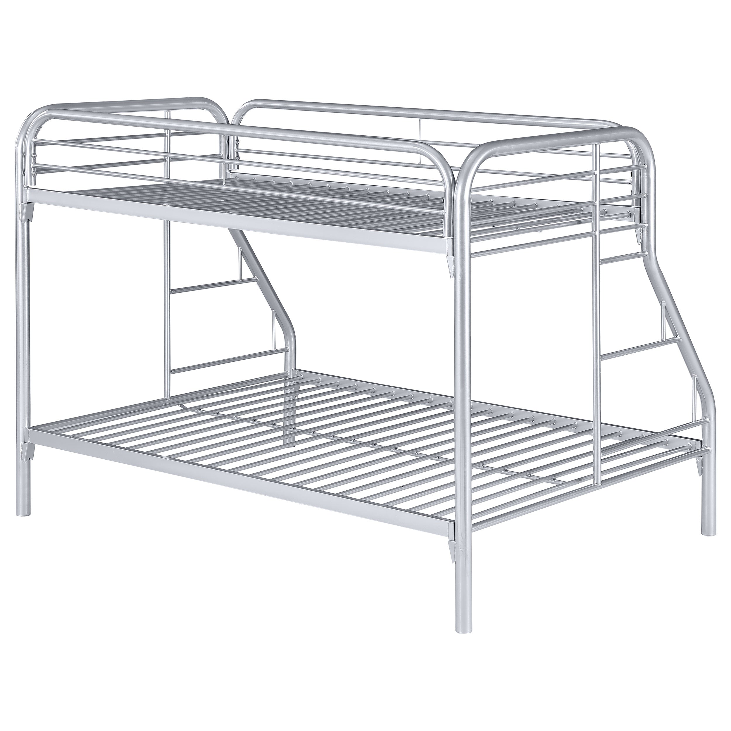 Morgan Metal Twin Over Full Bunk Bed Silver-2258V