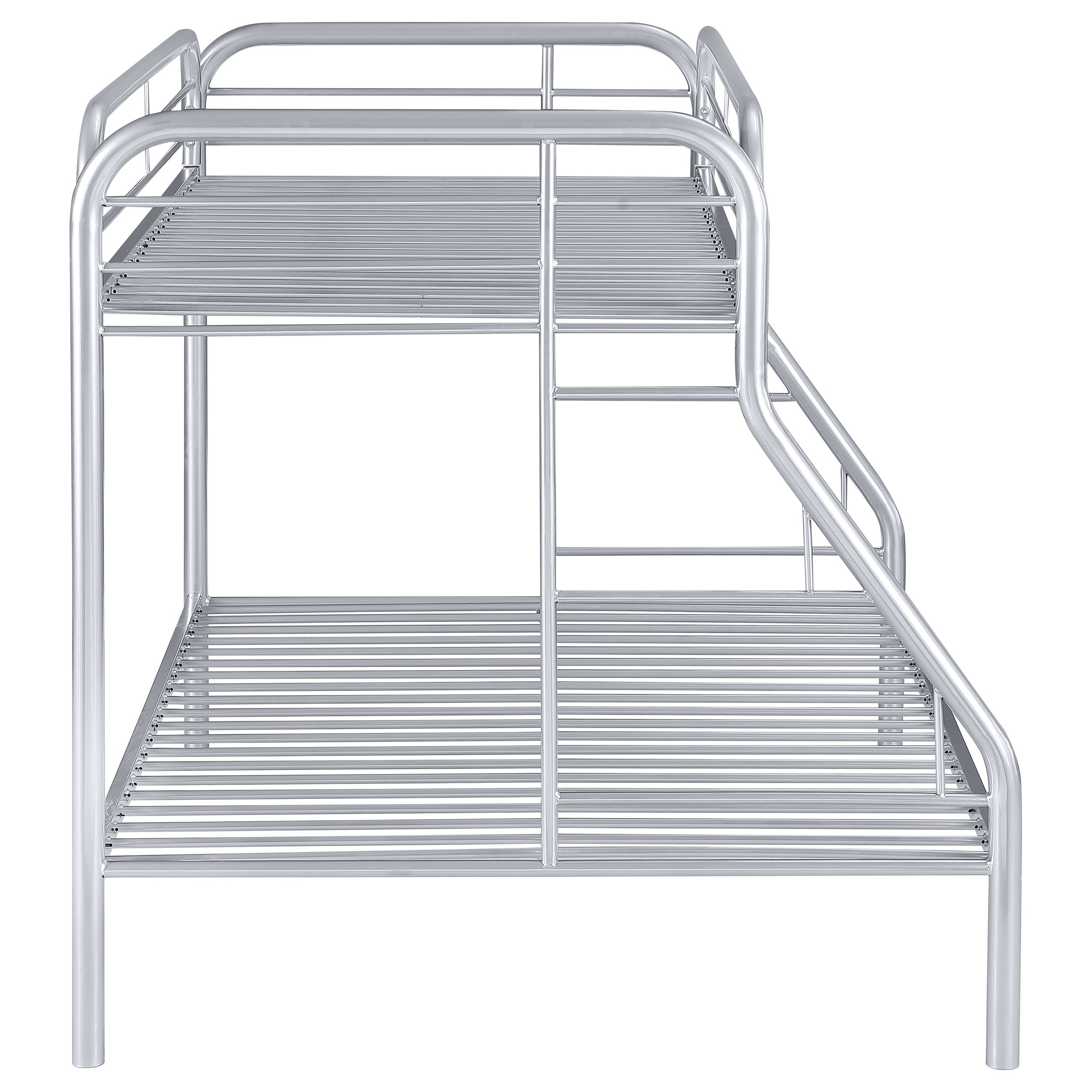 Morgan Metal Twin Over Full Bunk Bed Silver-2258V