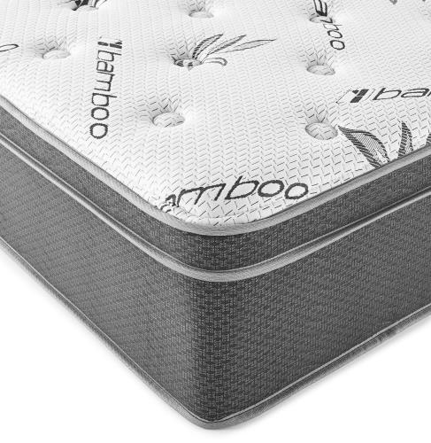 Sommet 13″  Bamboo Euro Top Hybrid Mattress