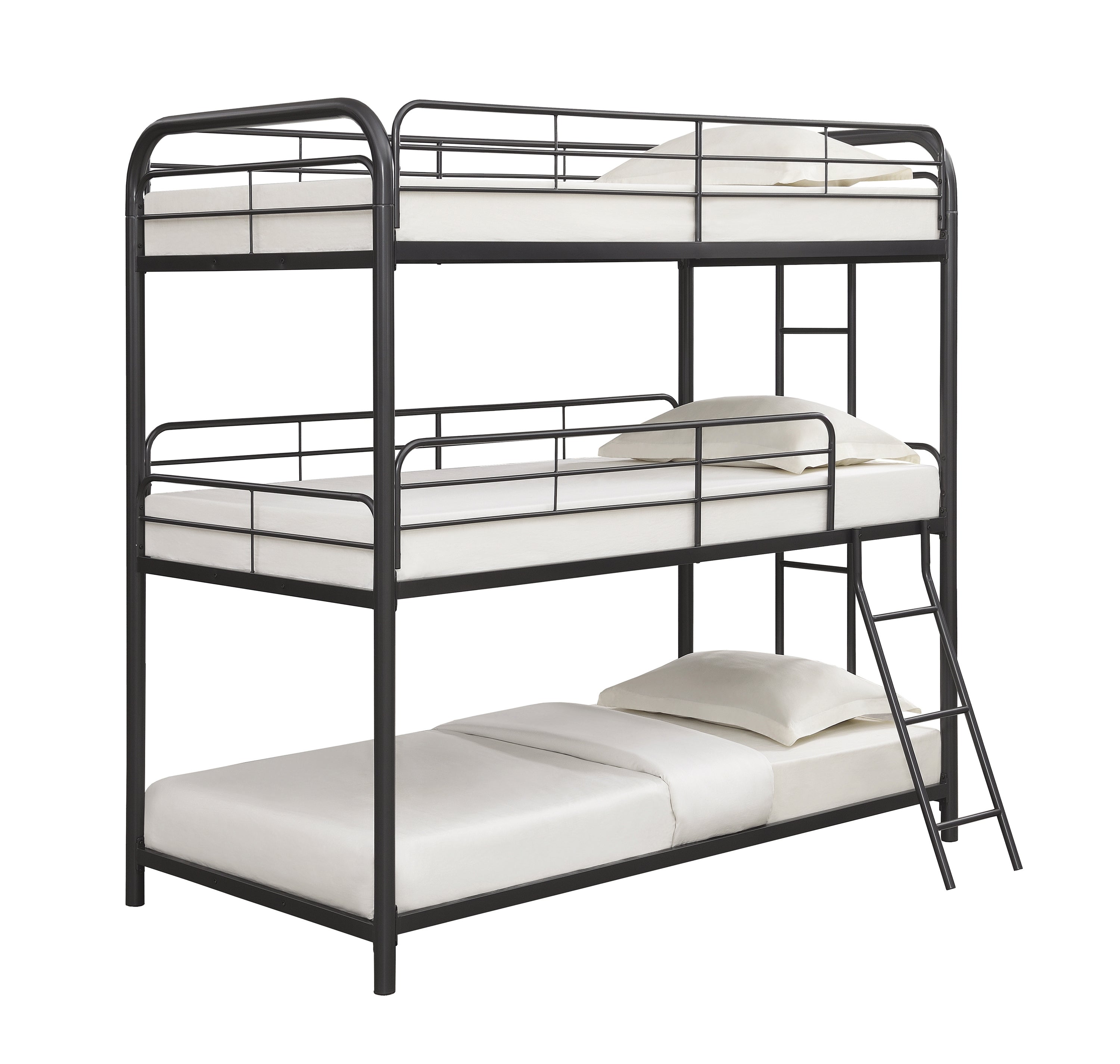 Garner Metal Twin Triple Bunk Bed Gunmetal-400777