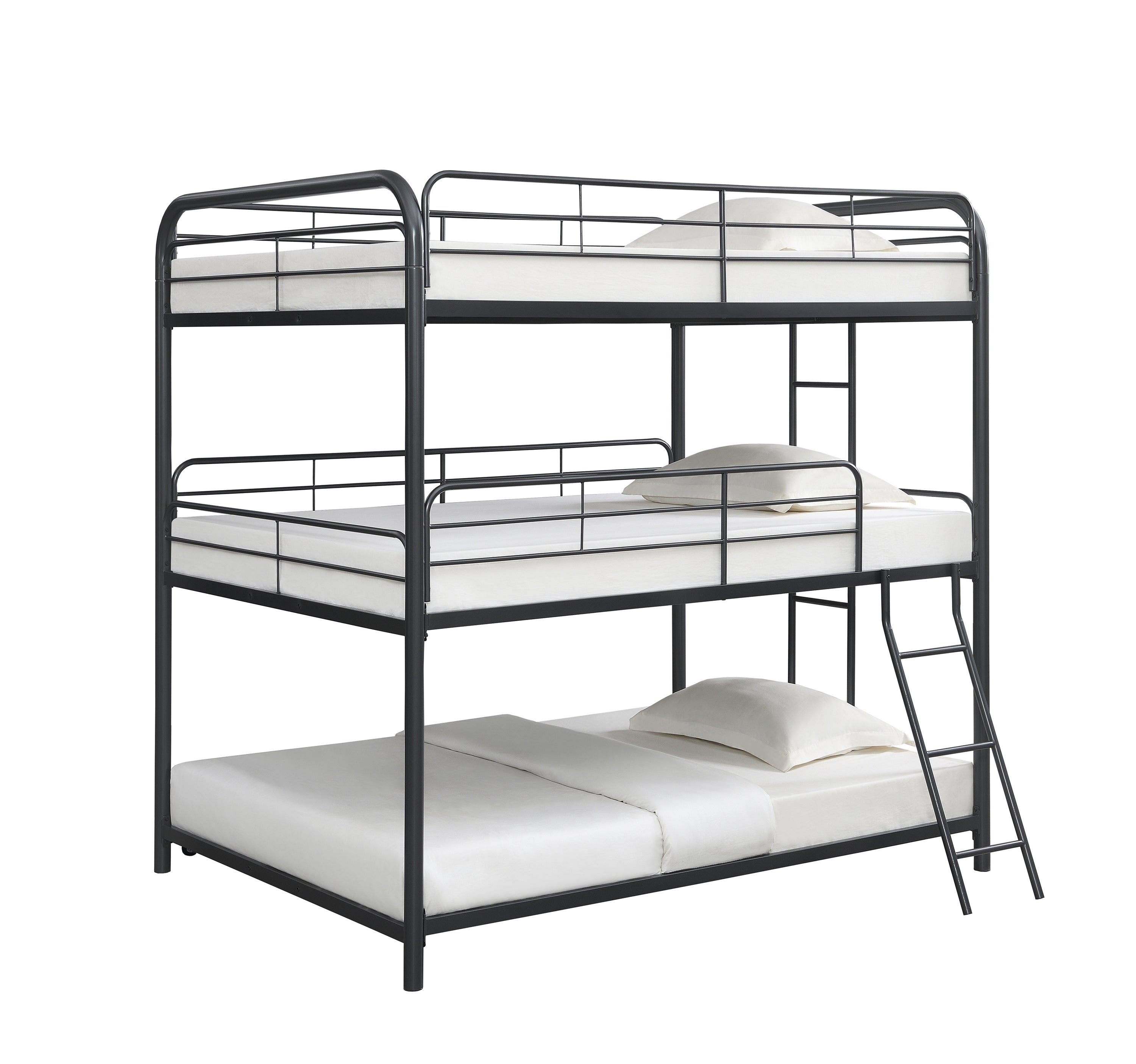 Garner Metal Full Triple Bunk Bed Gunmetal-400779