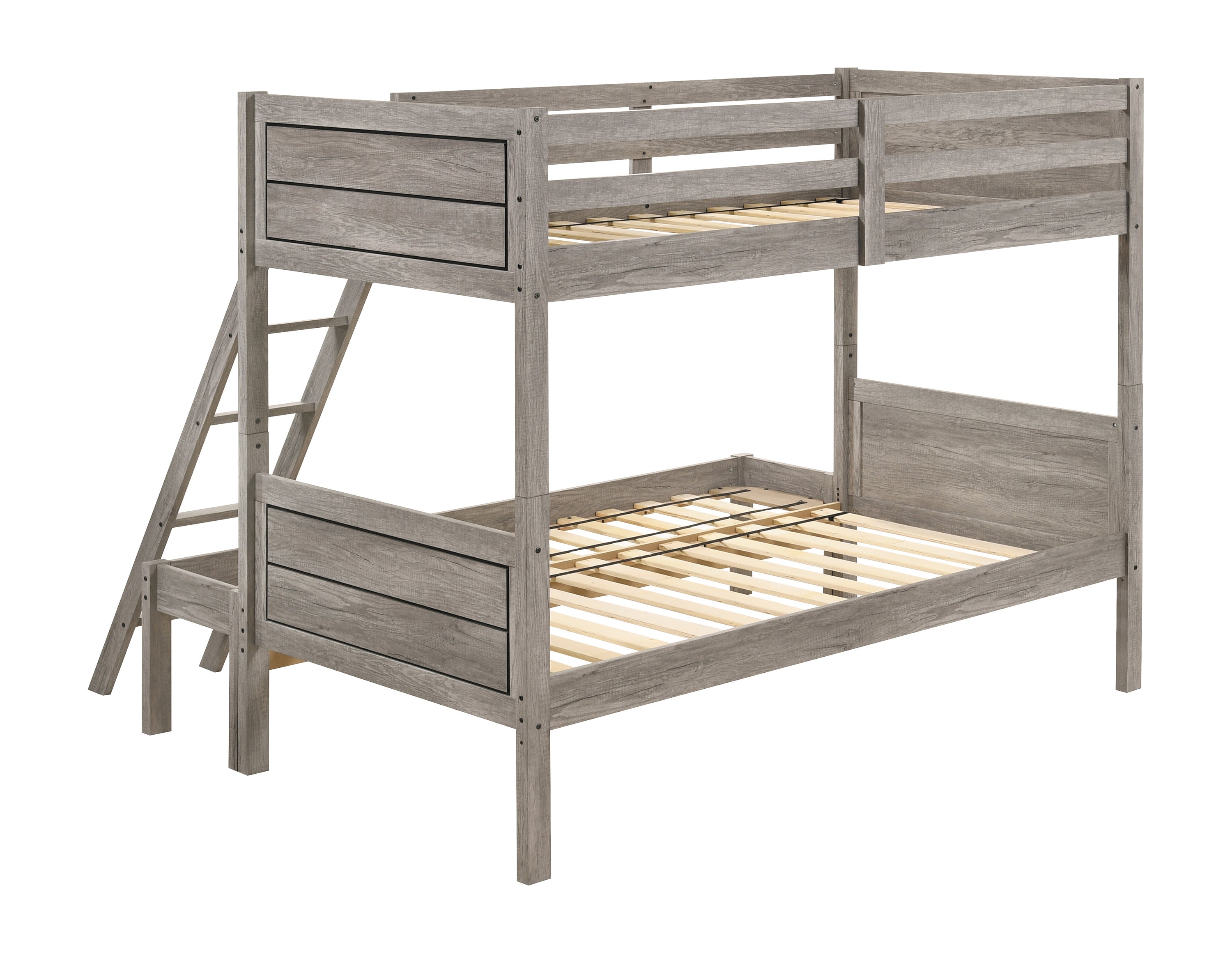 Ryder Wood Twin Over Full Bunk Bed Weathered Taupe- 400819