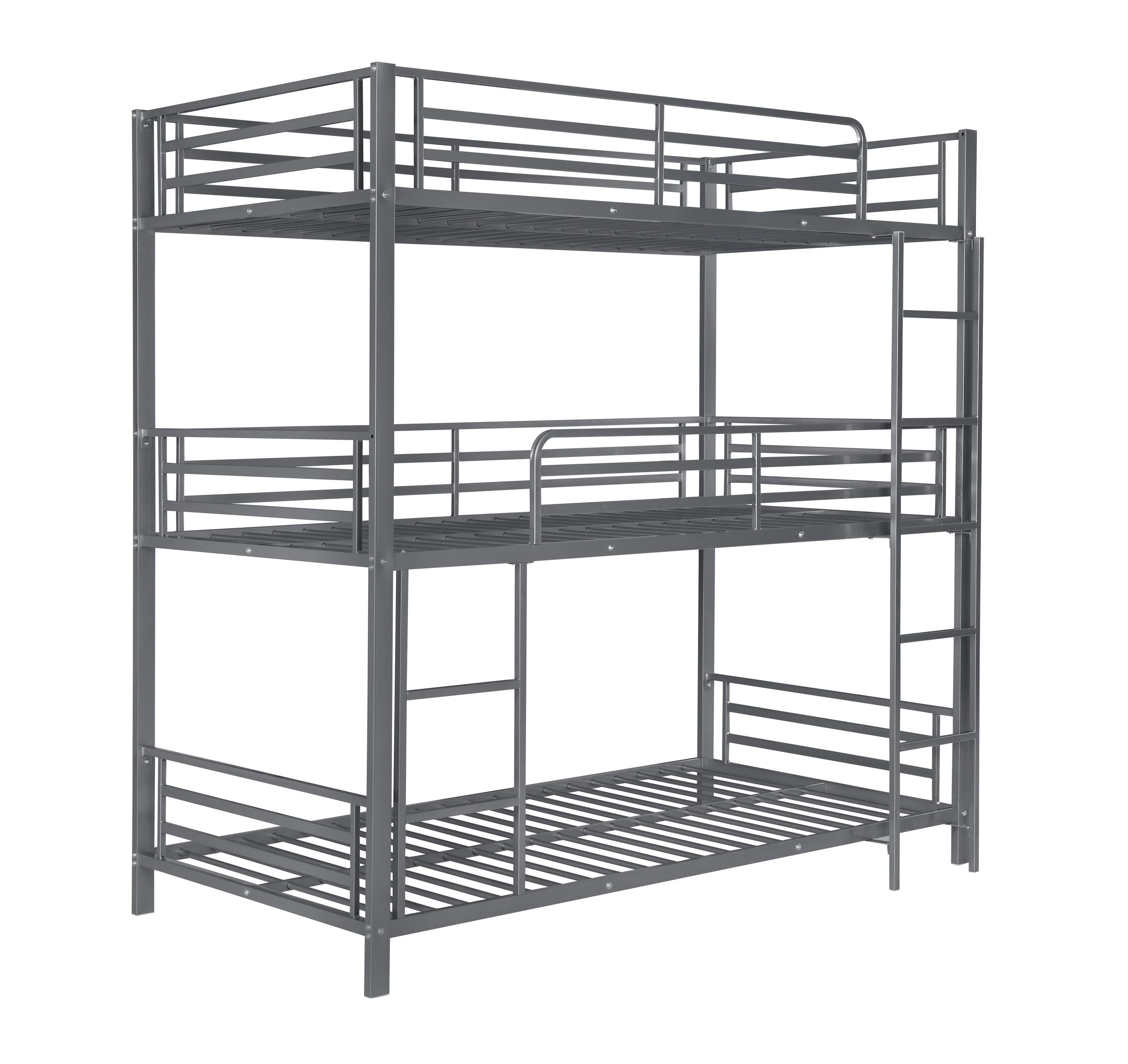 Maynard Metal Triple Twin Bunk Bed Gunmetal-422670