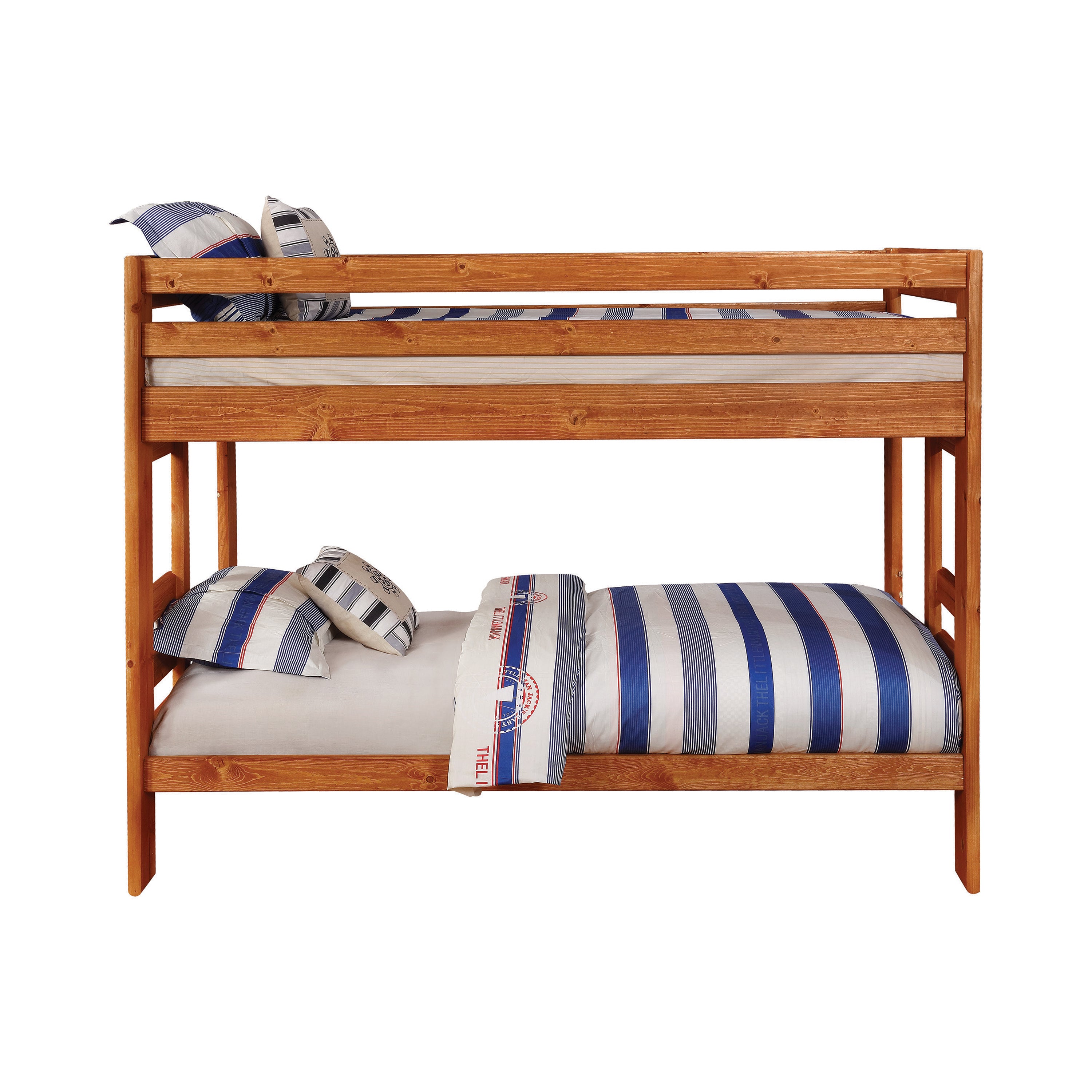 Wrangle Hill Wood Twin Over Twin Bunk Bed Amber Wash-460243