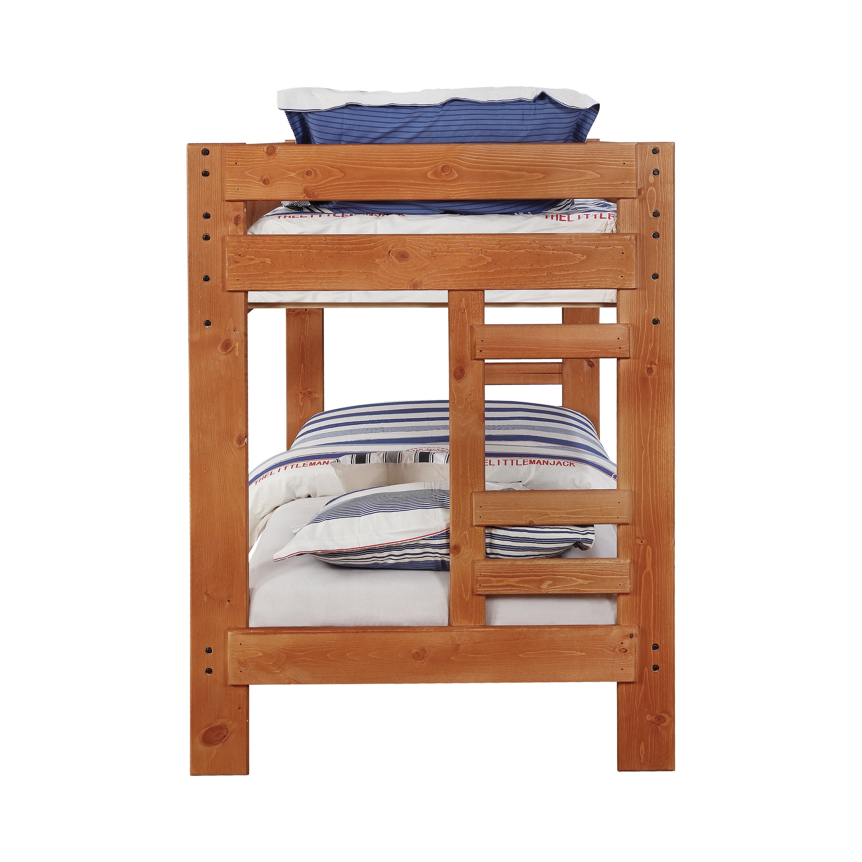 Wrangle Hill Wood Twin Over Twin Bunk Bed Amber Wash-460243