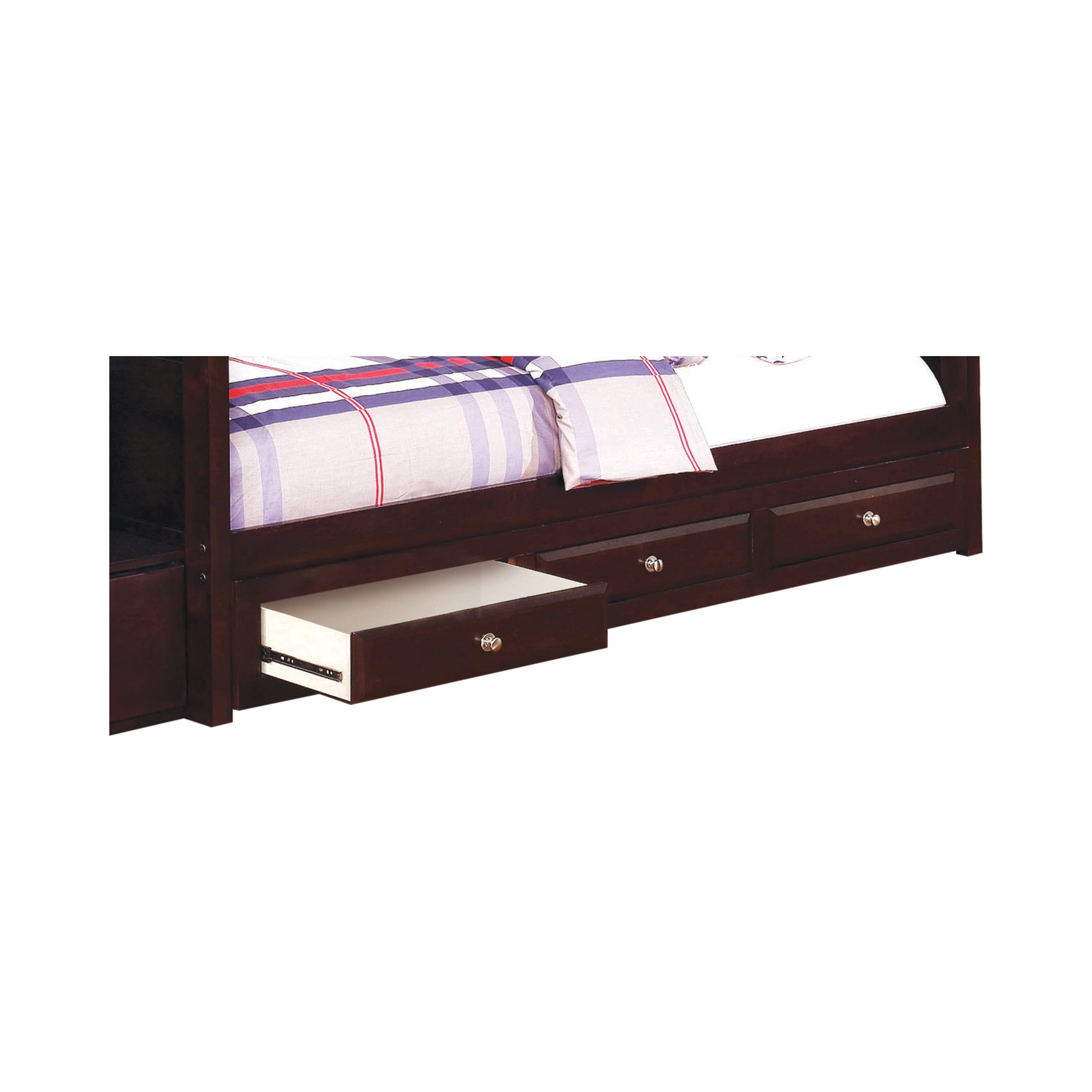 Elliott 3-Drawer Wood Under Bed Storage Cappuccino-460446