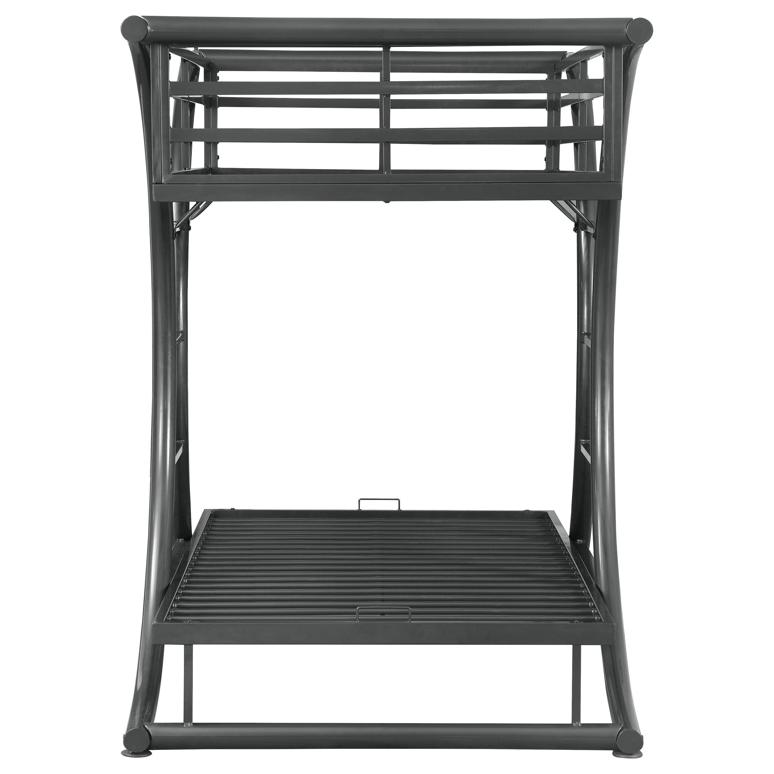 Stephan Metal Twin Over Twin Bunk Bed Gunmetal-461078