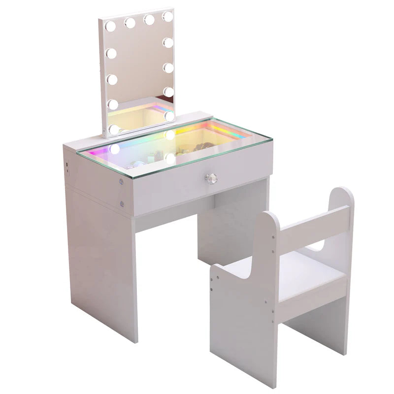 VANITII Elsa Vanity Set   VNT-Elsa-RGB-WHT