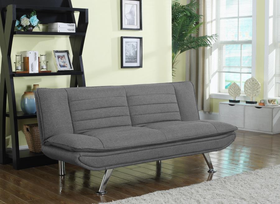 Julian Upholstered Sofa Bed with Pillow-top Seating Grey - 503966