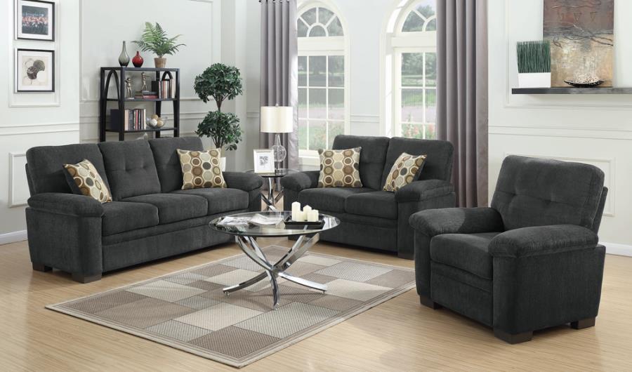 Fairbairn Upholstered Sofa Charcoal