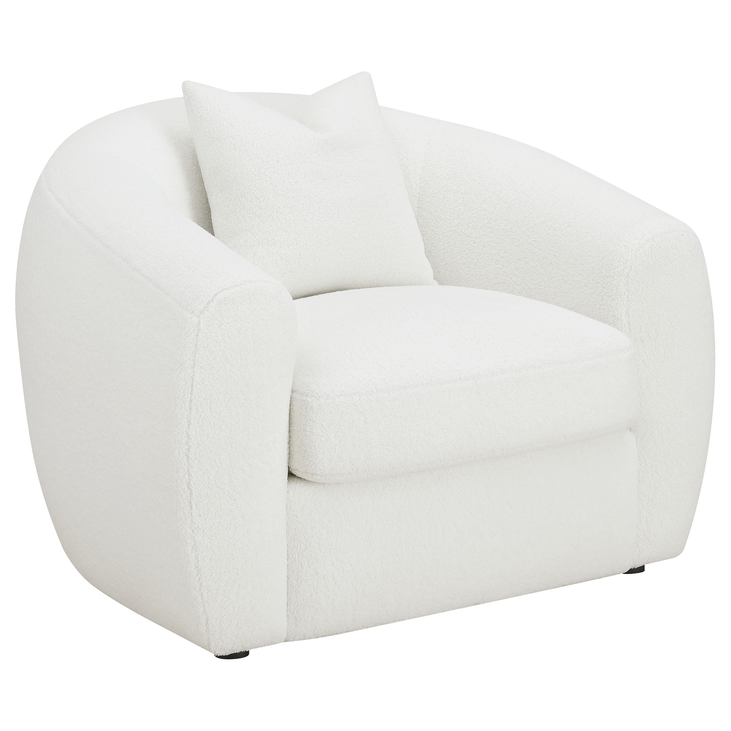 Isabella Upholstered Tight Back Chair White-509873