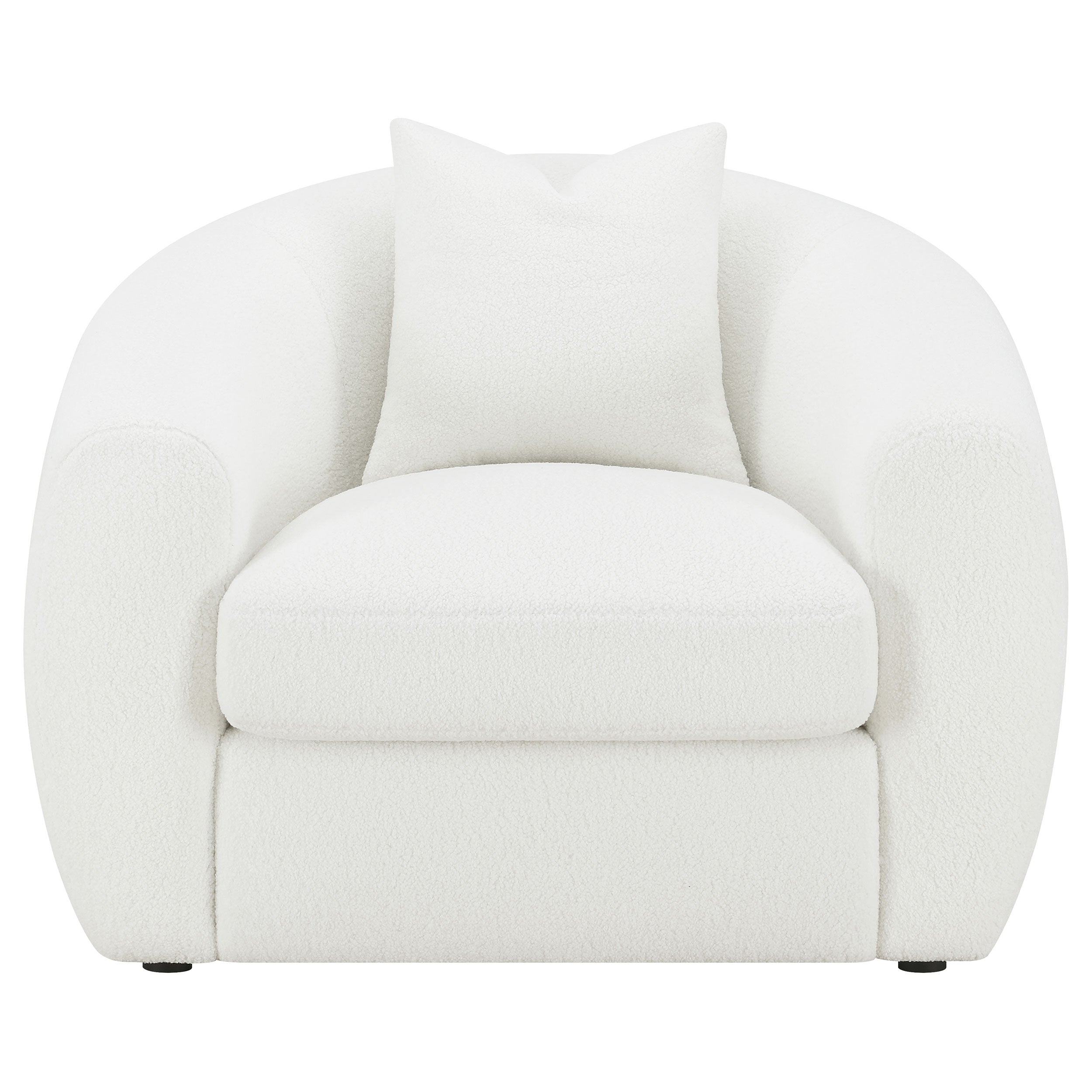 Isabella Upholstered Tight Back Chair White-509873