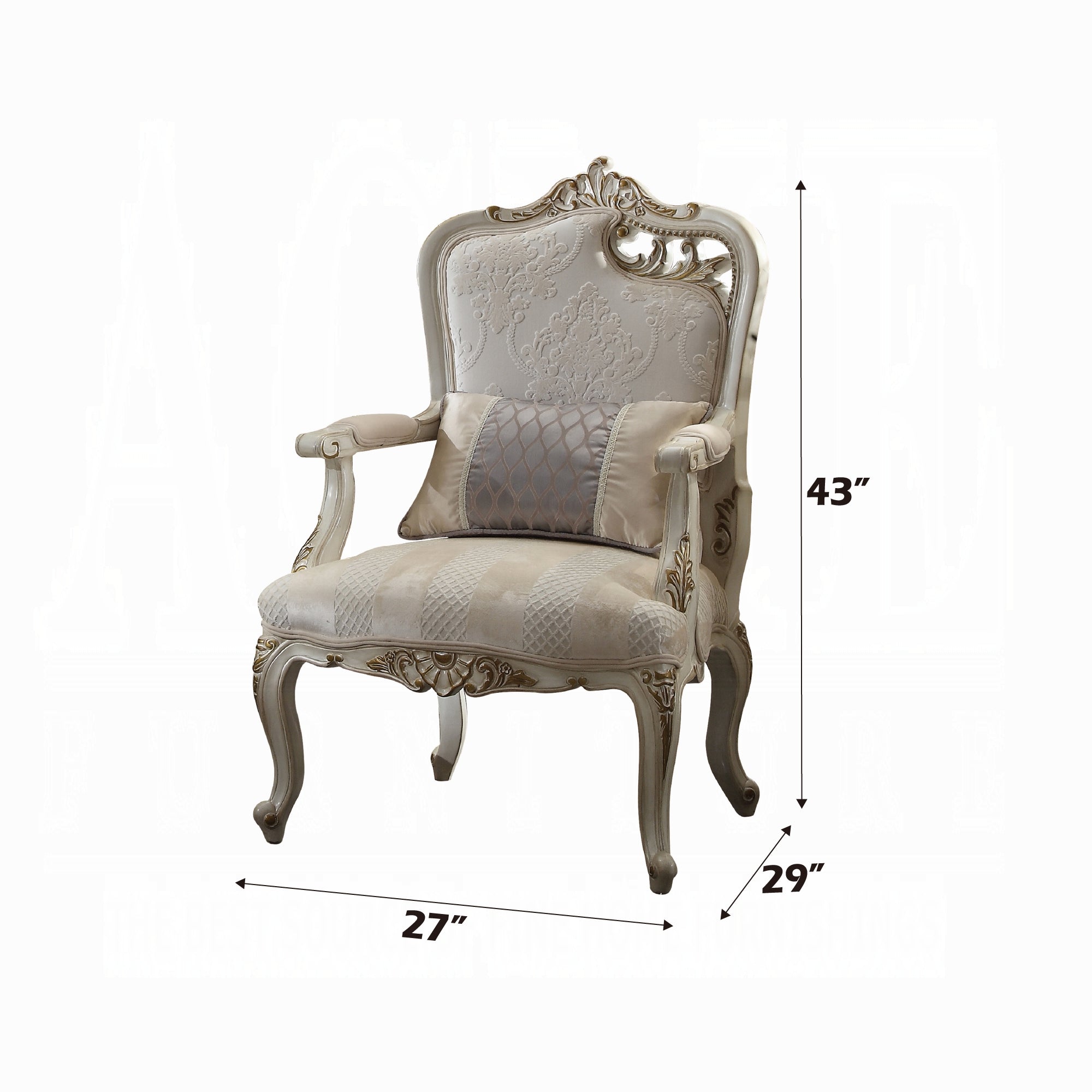 Picardy Chair W/Pillow (Right Facing Leaf)
