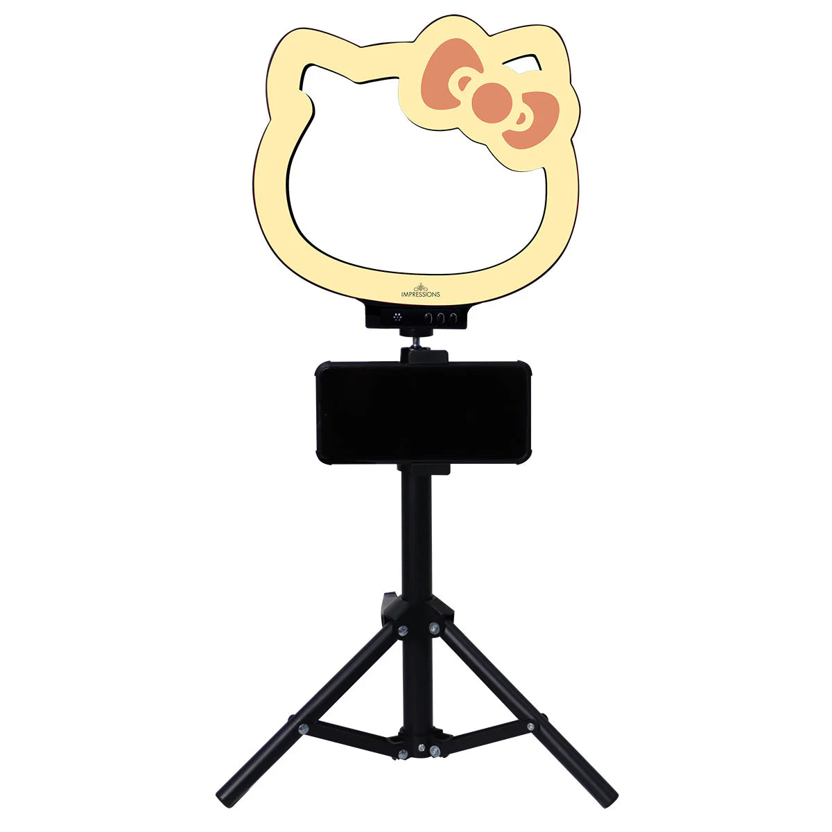 IVLR-LEDRINGHK10-BLK | Hello Kitty® Supercute 10” RGB Desktop Ring Light with Tripod