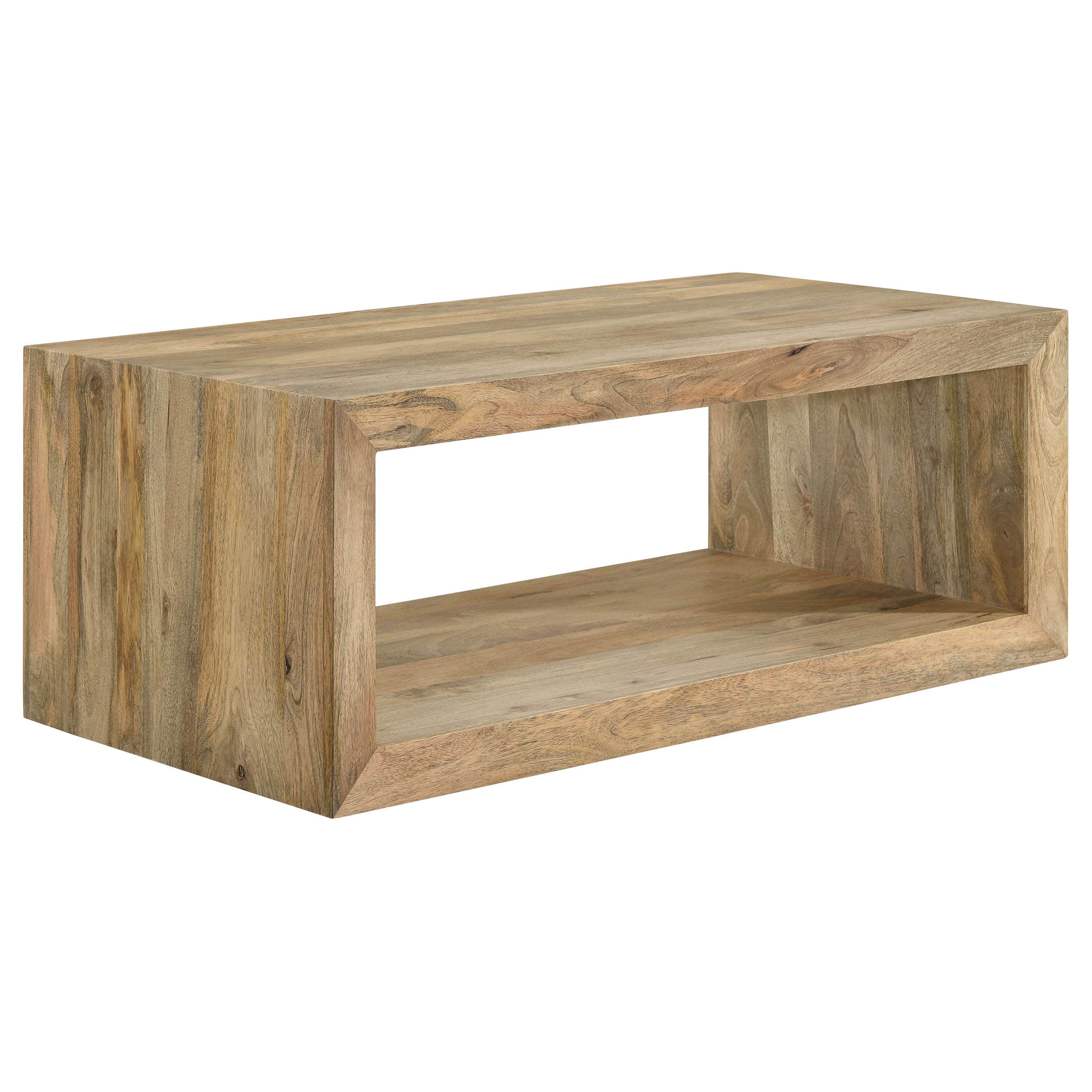 Benton Rectangular Solid Wood Coffee Table Natural-704838