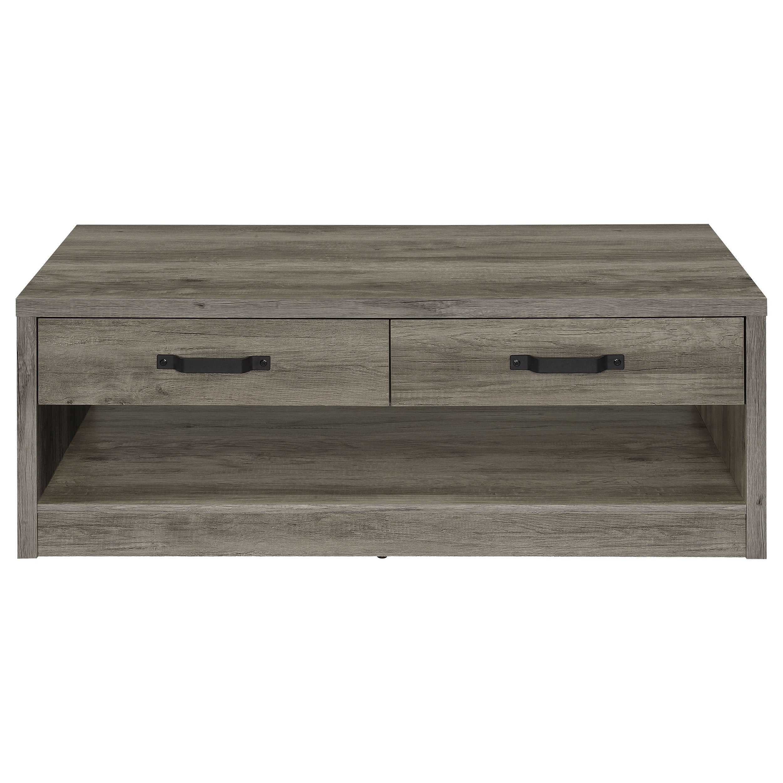 Felix 2-Drawer Rectangular Engineered Wood Coffee Table Grey Driftwood-707728