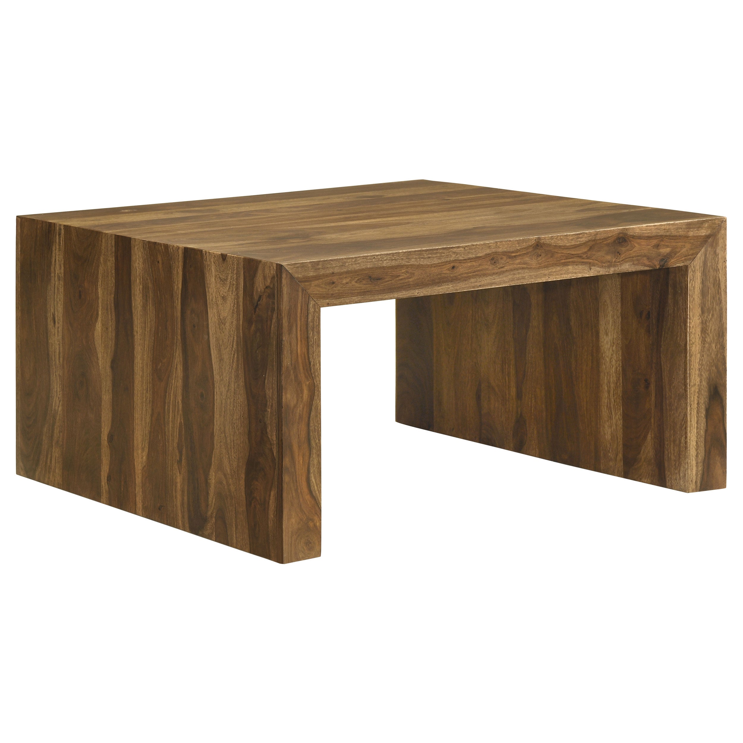 Odilia Square Solid Wood Coffee Table Auburn-708418