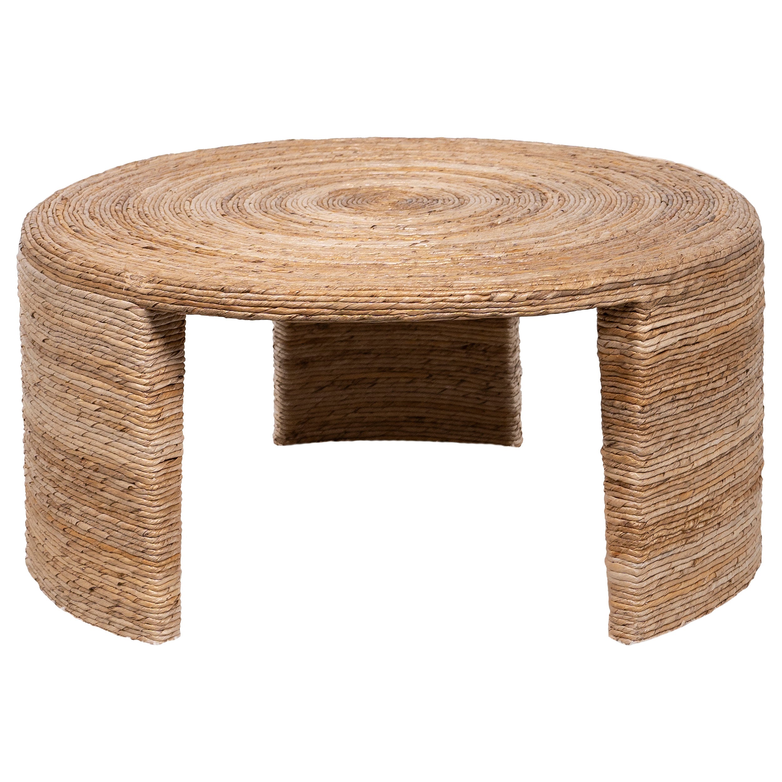 Artina Woven Rattan Round Coffee Table Natural Brown-708508