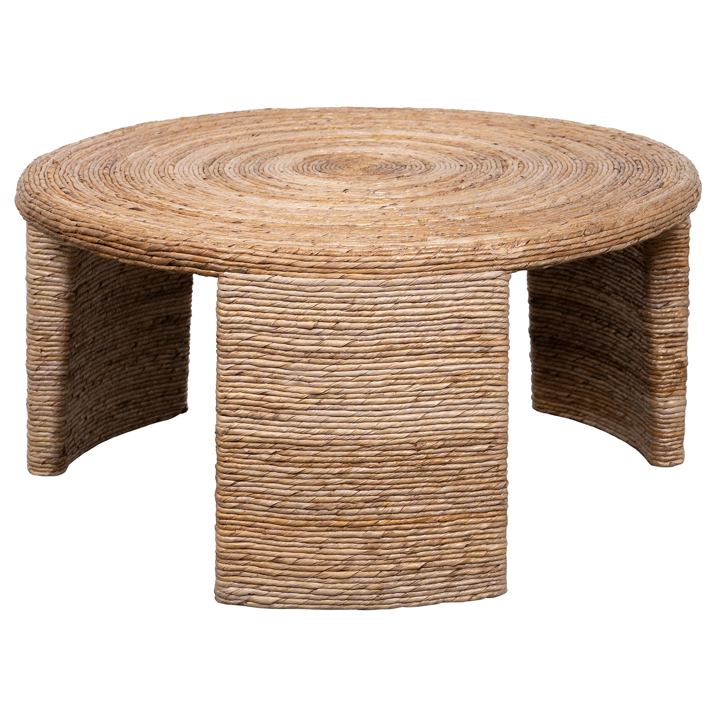 Artina Woven Rattan Round Coffee Table Natural Brown-708508