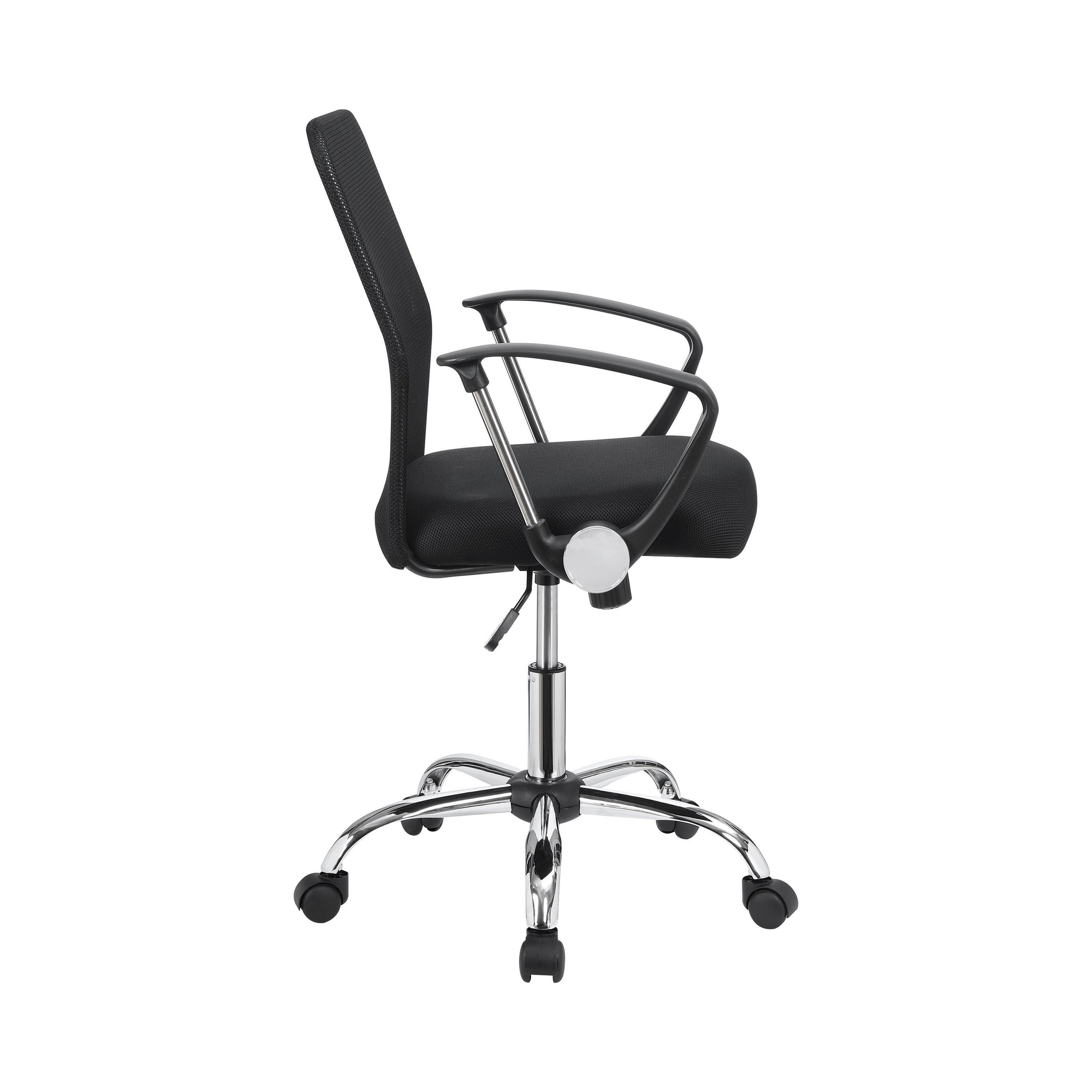 Gerta Upholstered Adjustable Mesh Office Desk Chair Black-801319