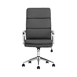 Ximena Upholstered Adjustable High Back Office Chair Grey-801745