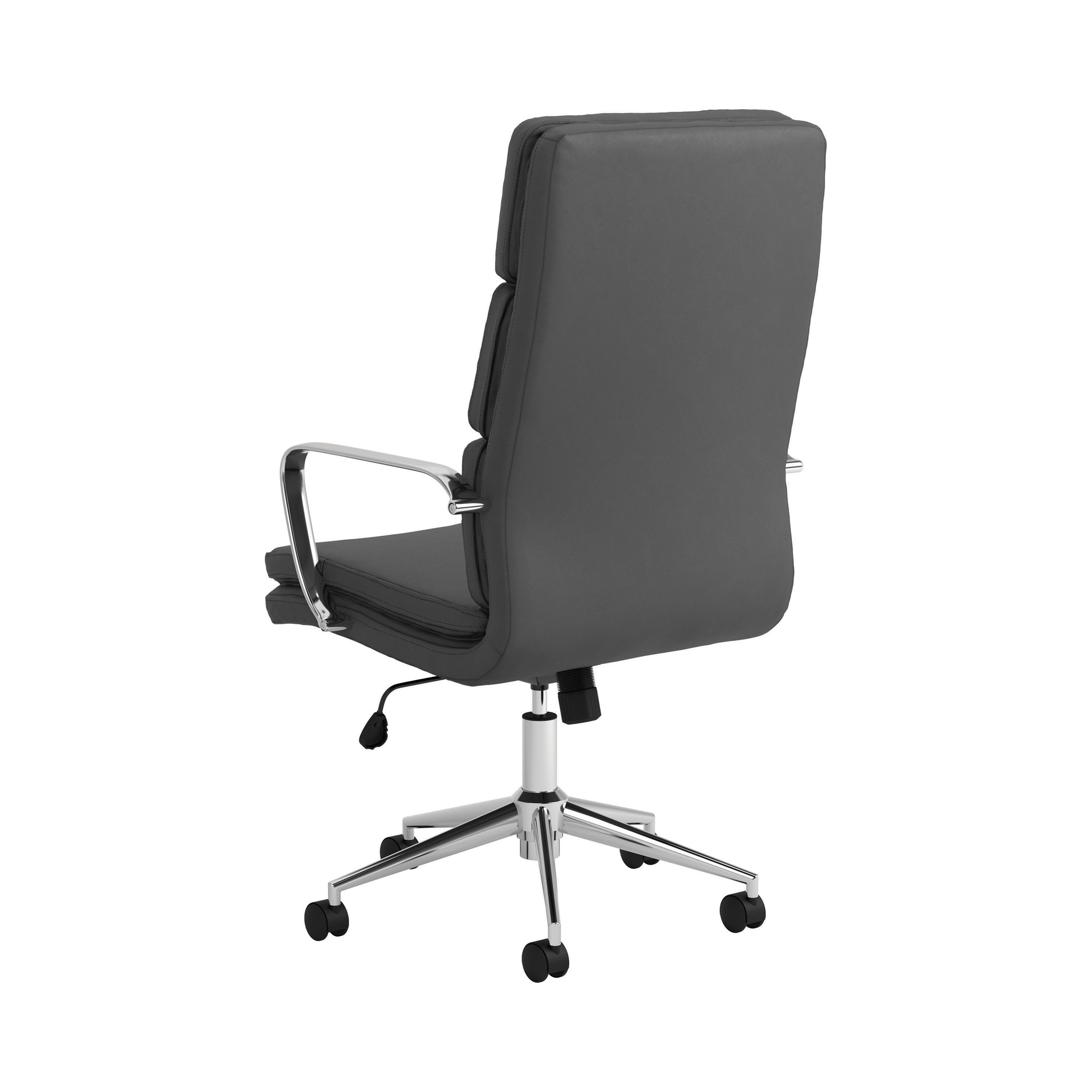 Ximena Upholstered Adjustable High Back Office Chair Grey-801745