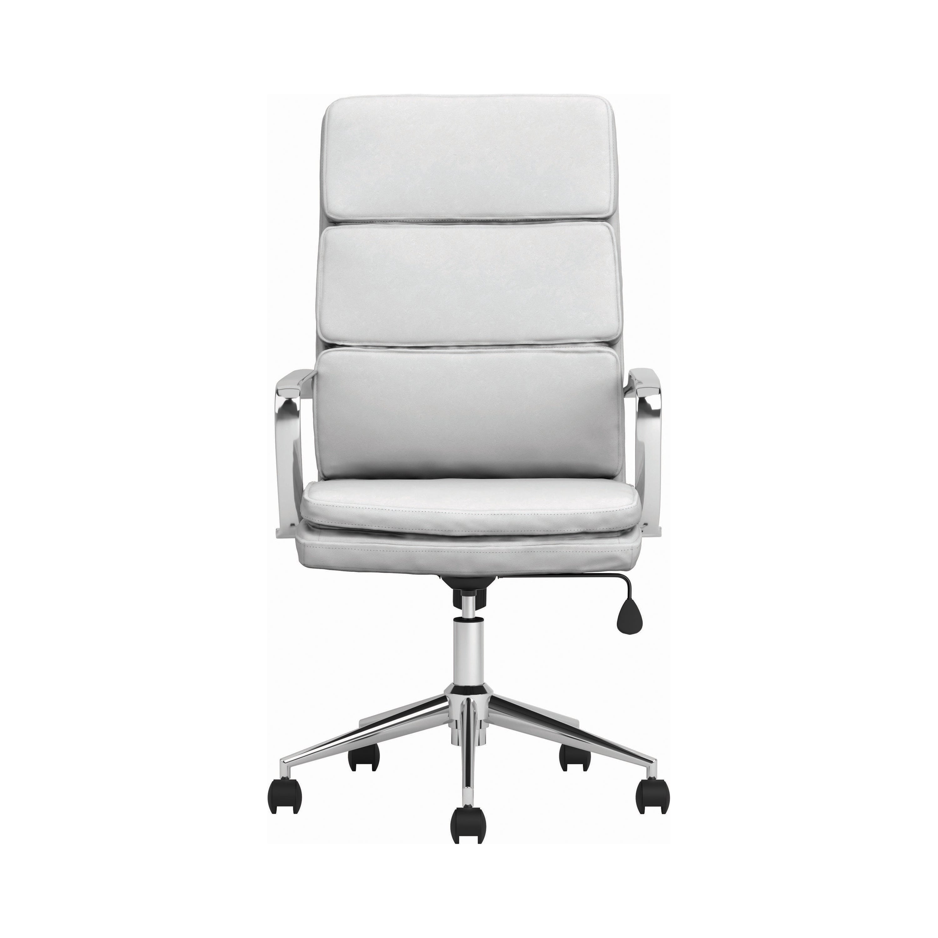 Ximena Upholstered Adjustable High Back Office Chair White-801746