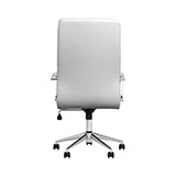 Ximena Upholstered Adjustable High Back Office Chair White-801746