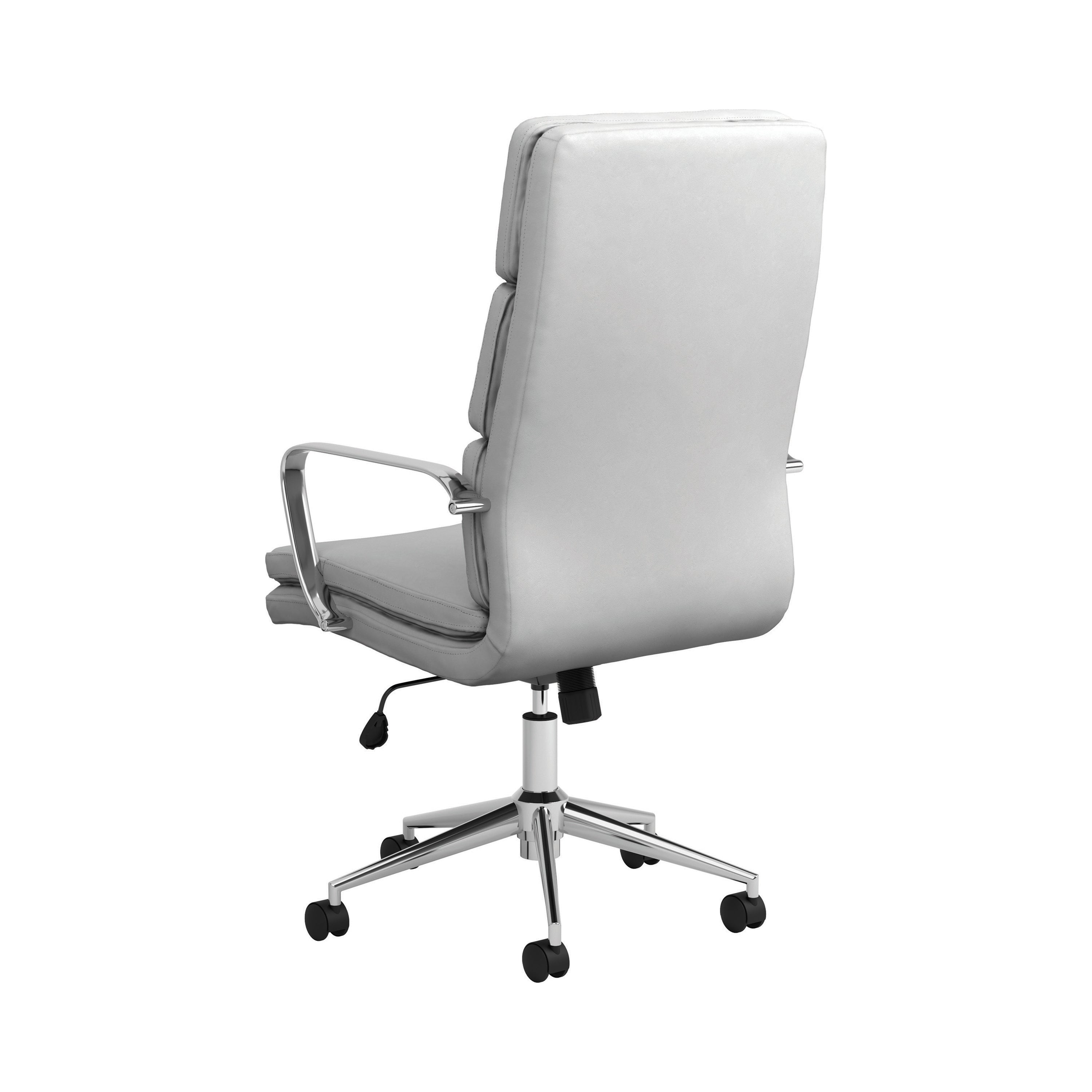 Ximena Upholstered Adjustable High Back Office Chair White-801746