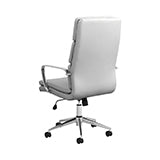 Ximena Upholstered Adjustable High Back Office Chair White-801746