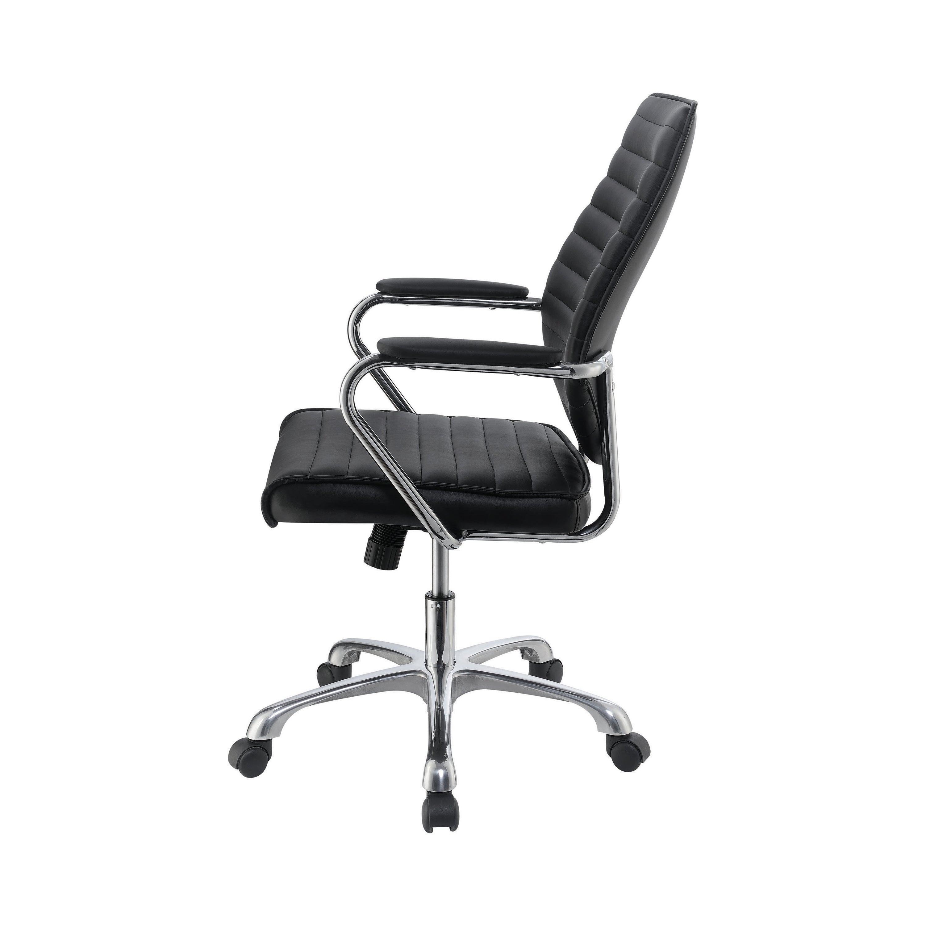 Chase Upholstered Adjustable Home Office Desk Chair Black-802269