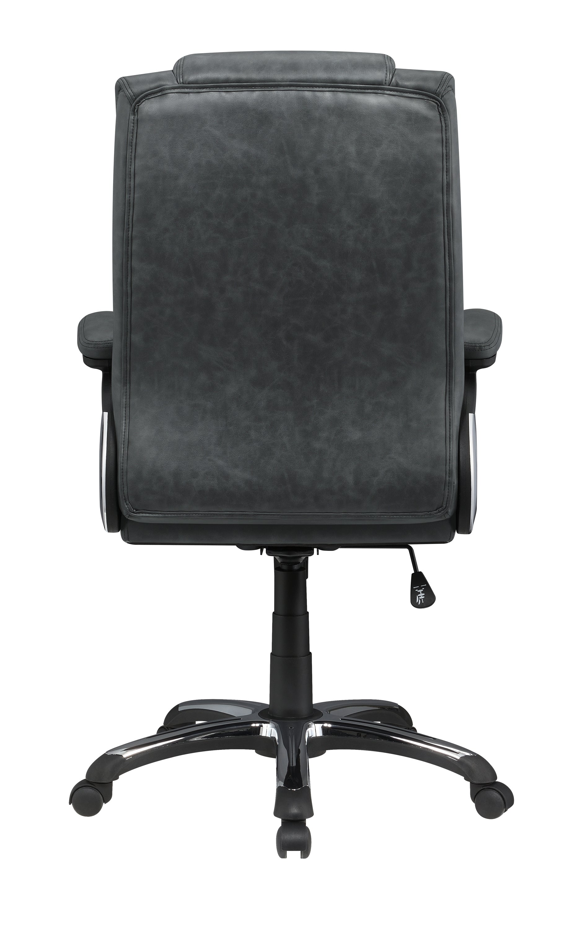 Nerris Adjustable Height Office Chair With Padded Arm Grey And Black-881183