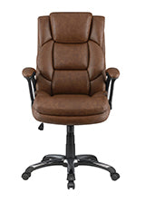 Nerris Adjustable Height Office Chair With Padded Arm Brown And Black-881184