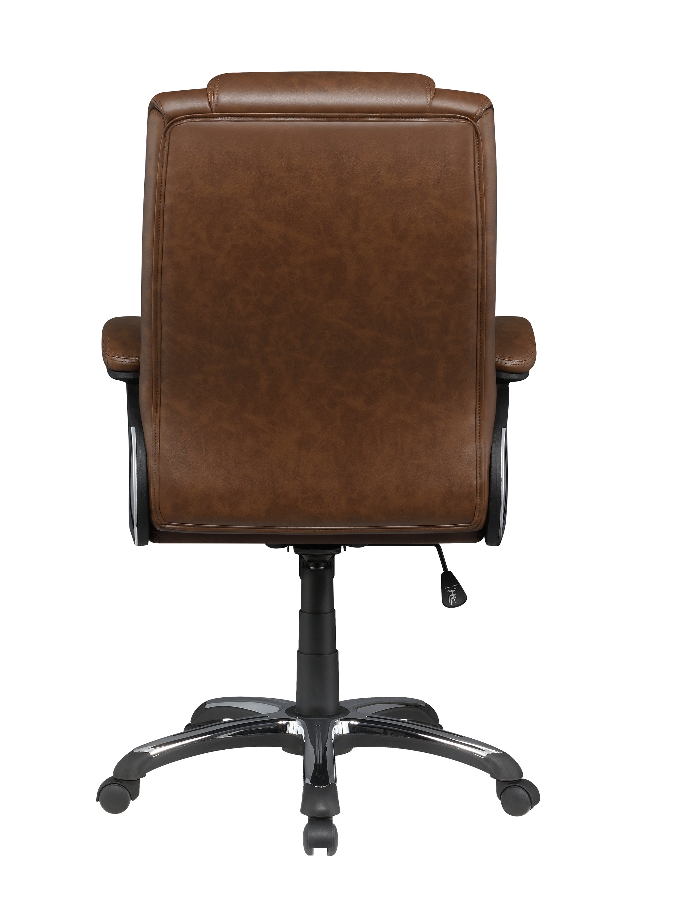 Nerris Adjustable Height Office Chair With Padded Arm Brown And Black-881184