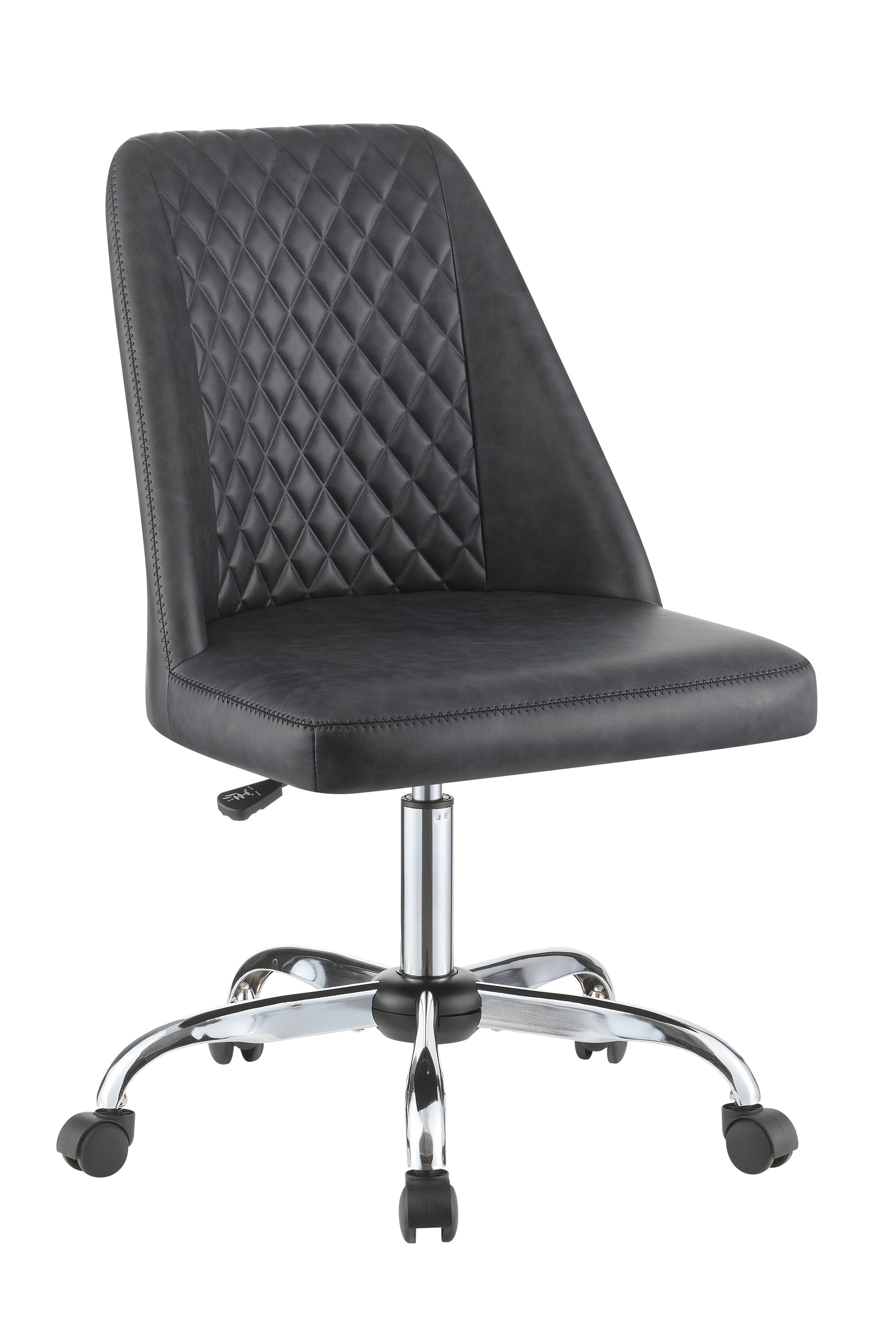 Althea Upholstered Tufted Back Office Chair Grey And Chrome-881196