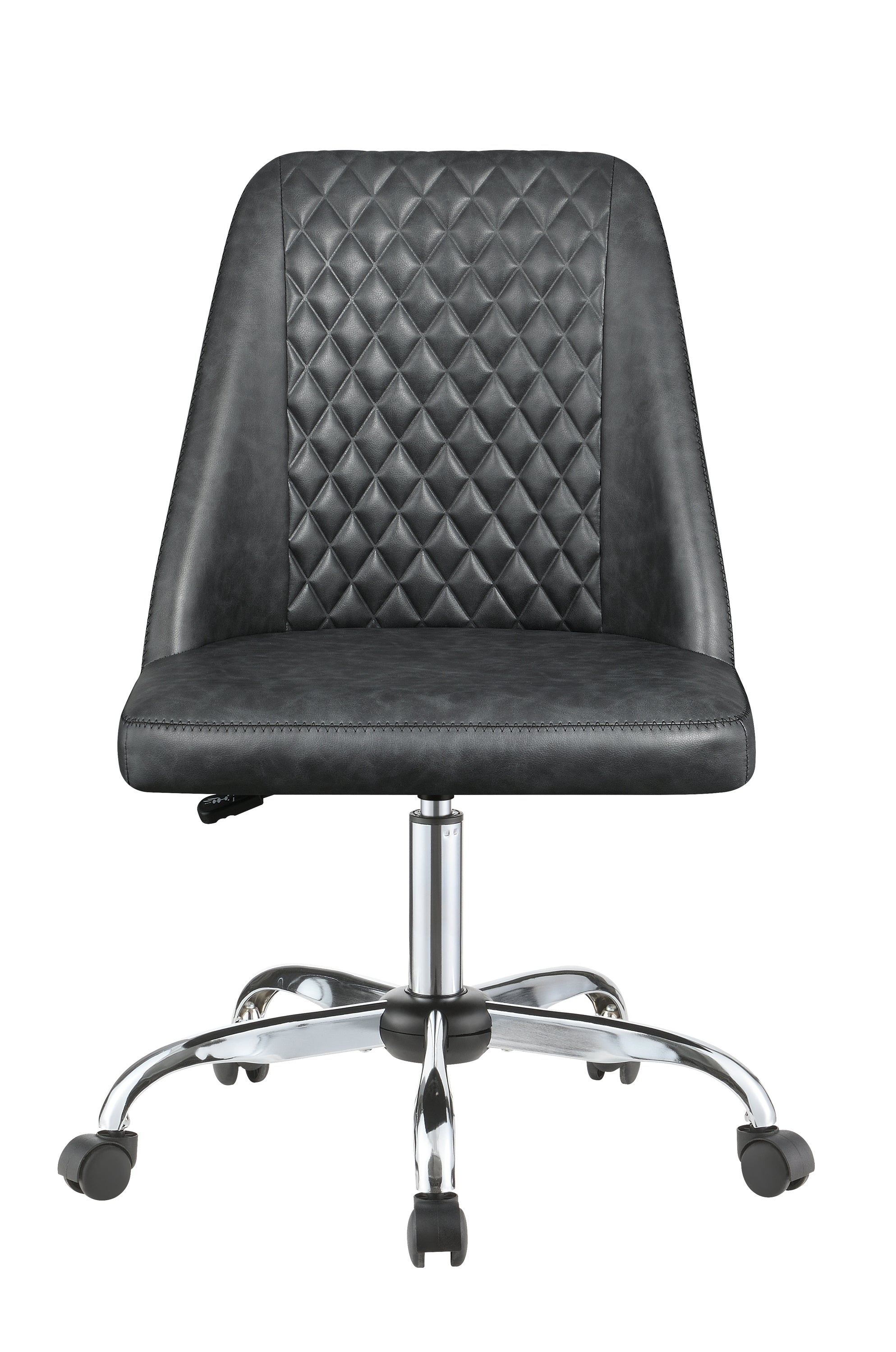 Althea Upholstered Tufted Back Office Chair Grey And Chrome-881196