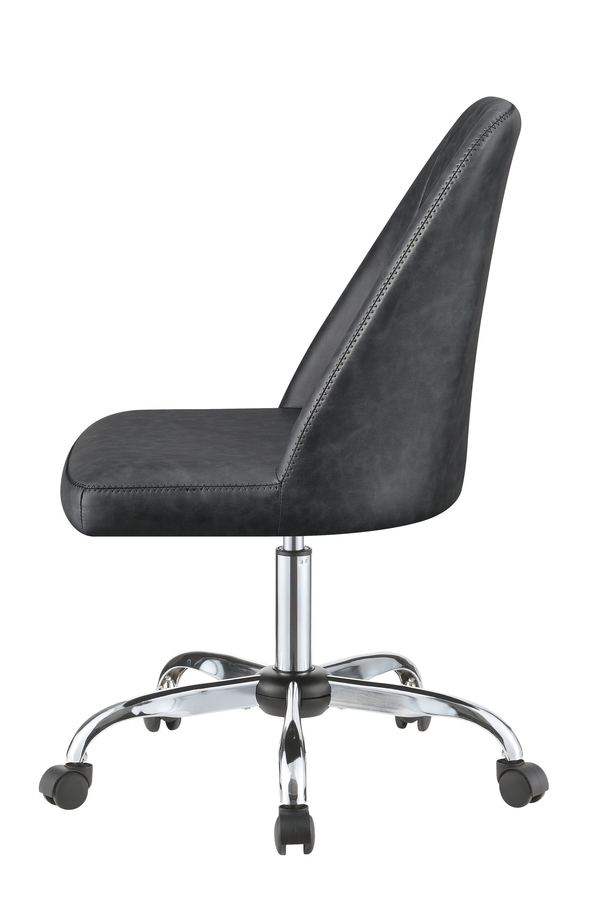 Althea Upholstered Tufted Back Office Chair Grey And Chrome-881196