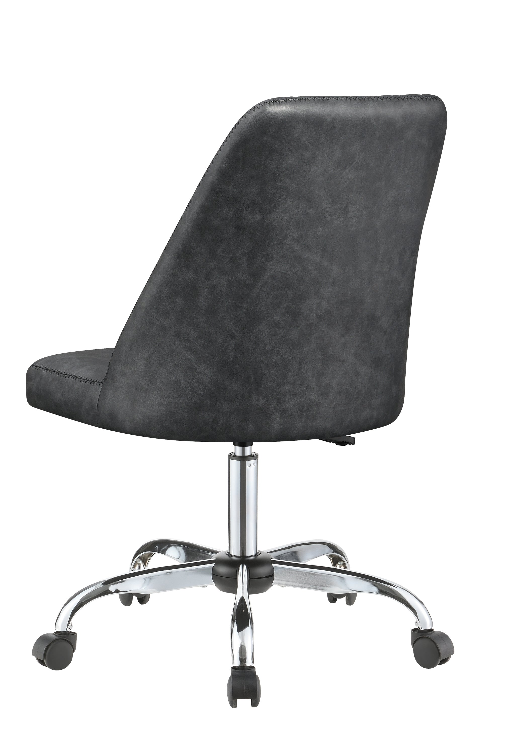 Althea Upholstered Tufted Back Office Chair Grey And Chrome-881196