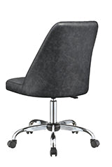 Althea Upholstered Tufted Back Office Chair Grey And Chrome-881196