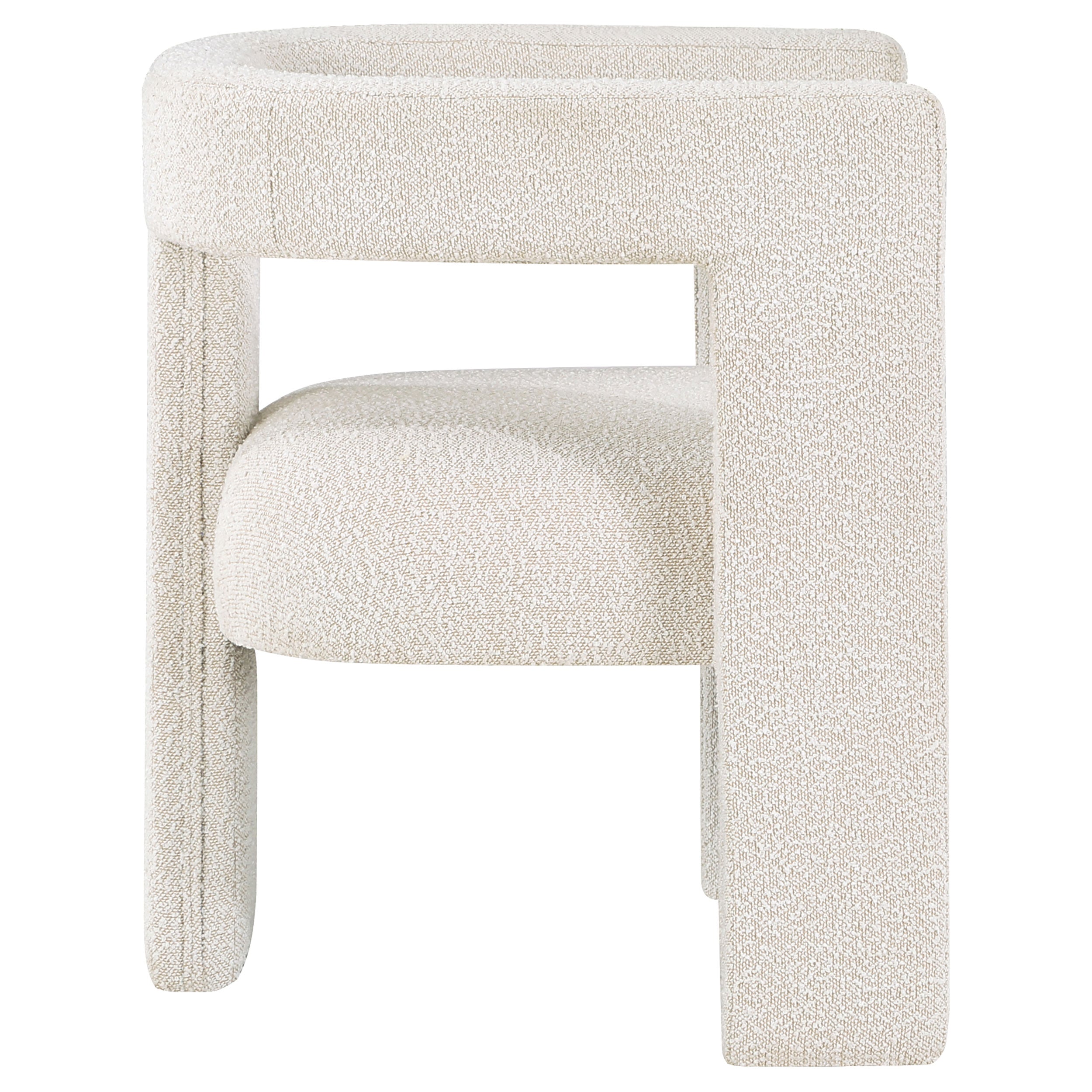 Petra Boucle Upholstered Accent Side Chair White-902881